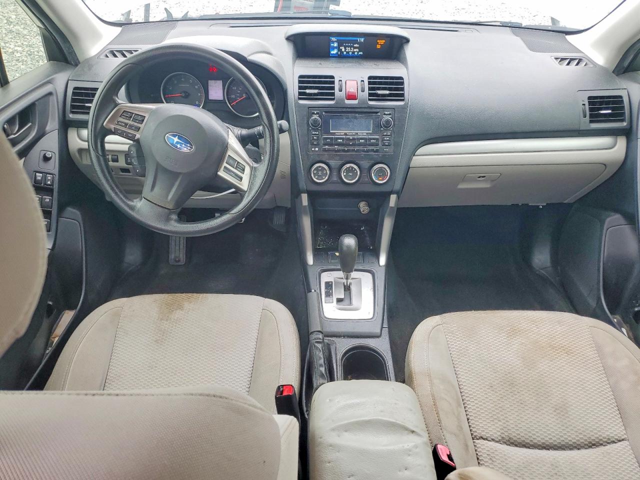2015 Subaru Forester 2.5i White vin: JF2SJABC0FH572457