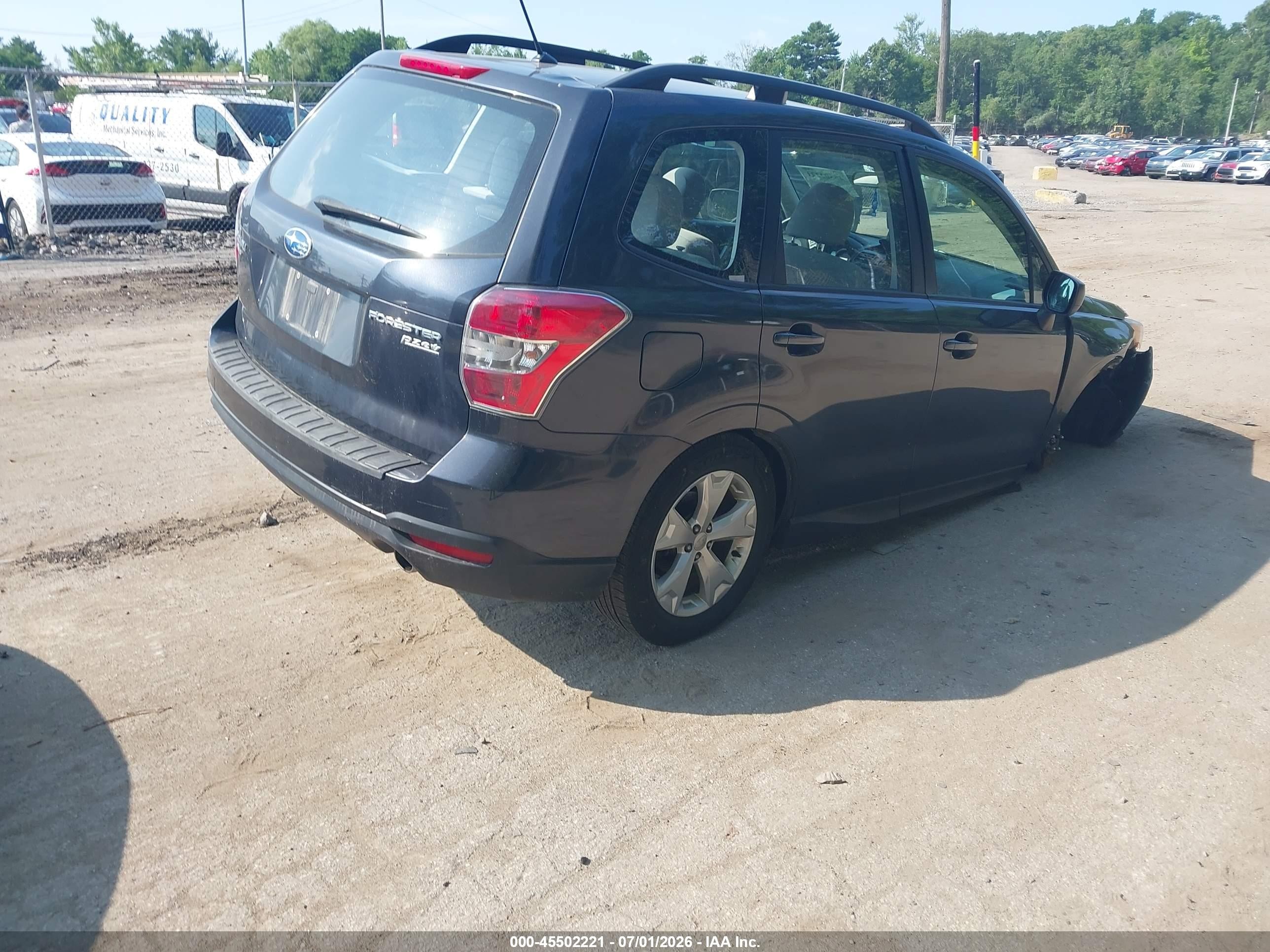 2015 Subaru Forester 2.5i Gray vin: JF2SJABC1FH437049