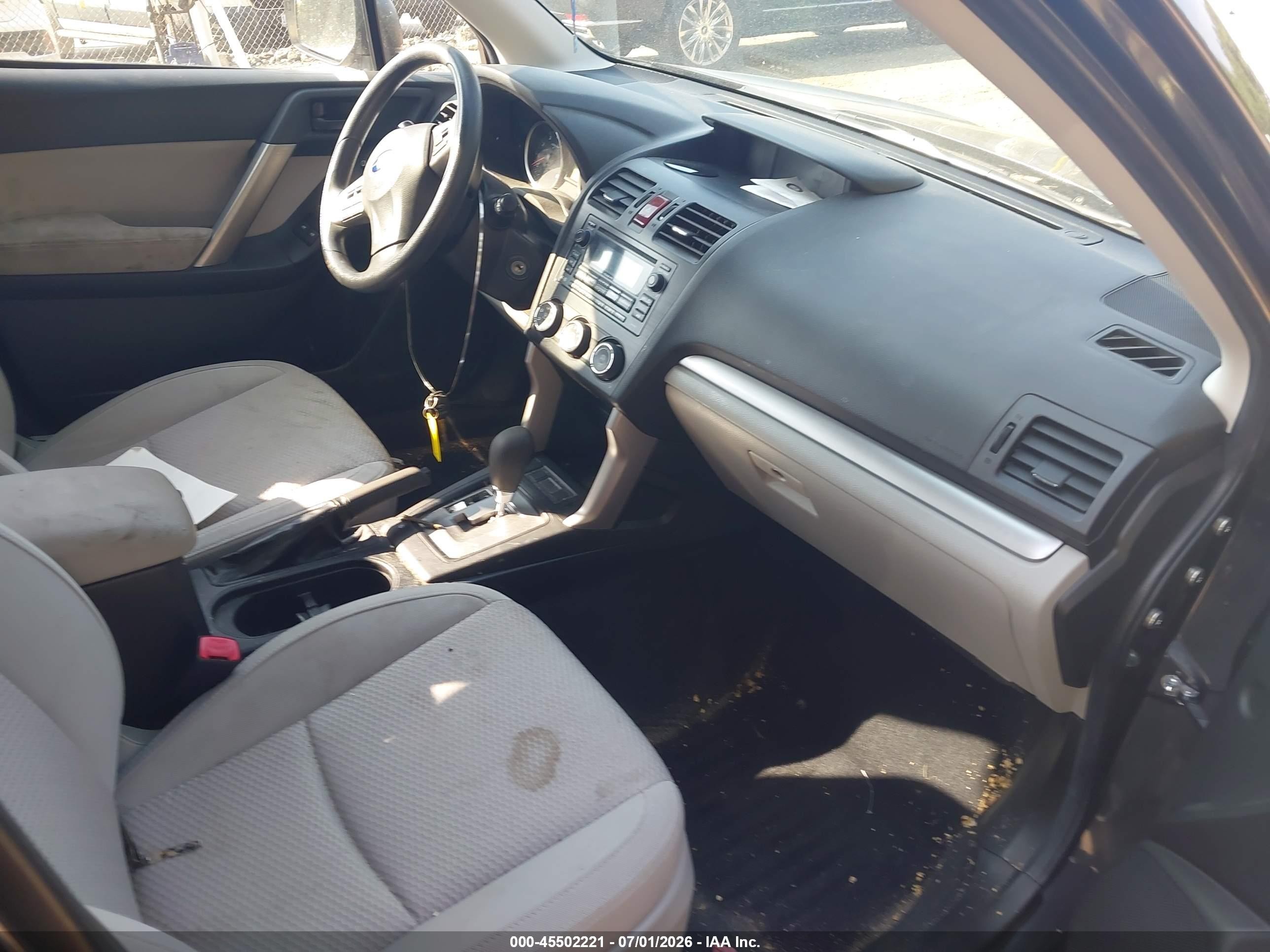 2015 Subaru Forester 2.5i Gray vin: JF2SJABC1FH437049