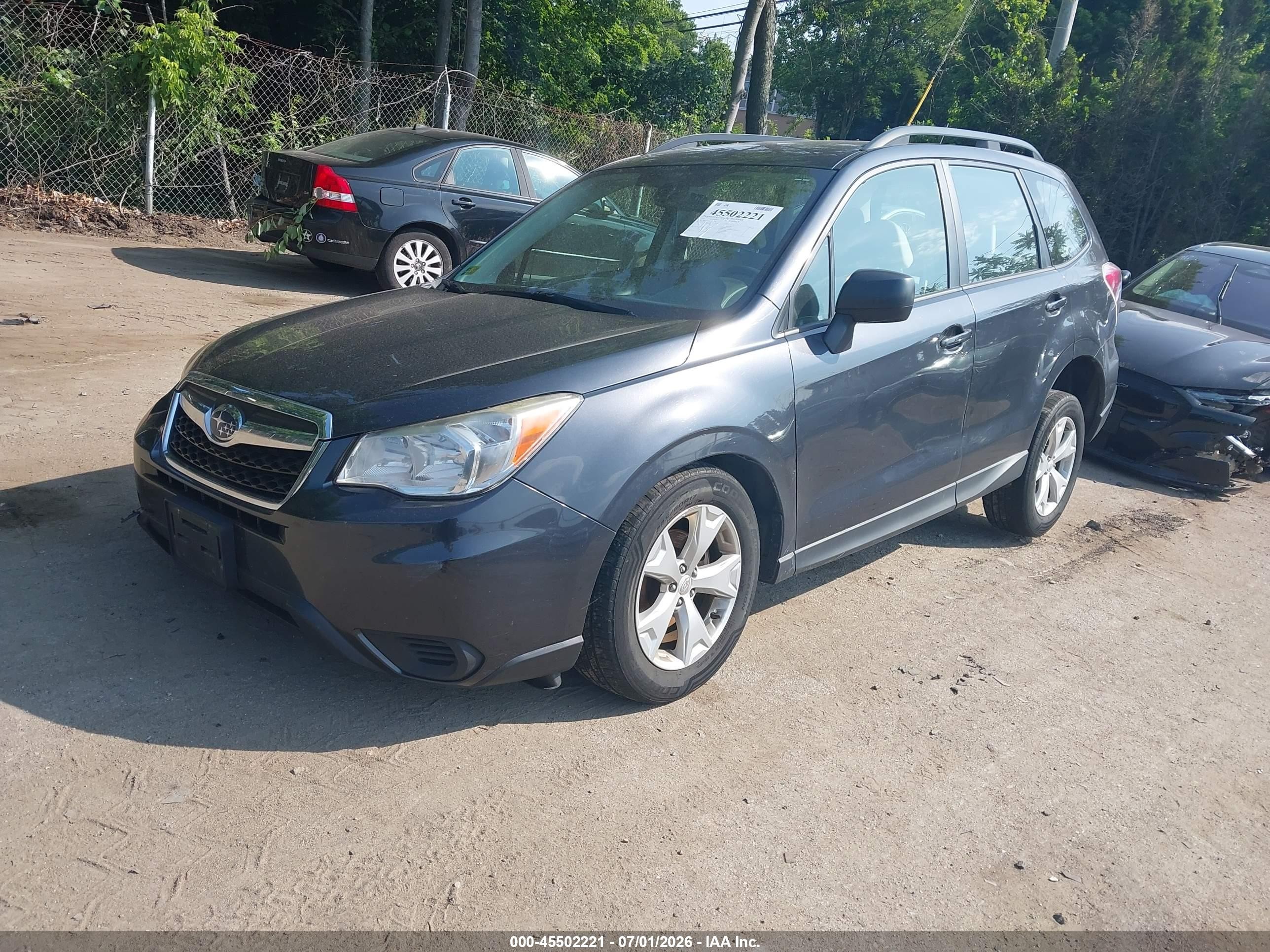 2015 Subaru Forester 2.5i Gray vin: JF2SJABC1FH437049