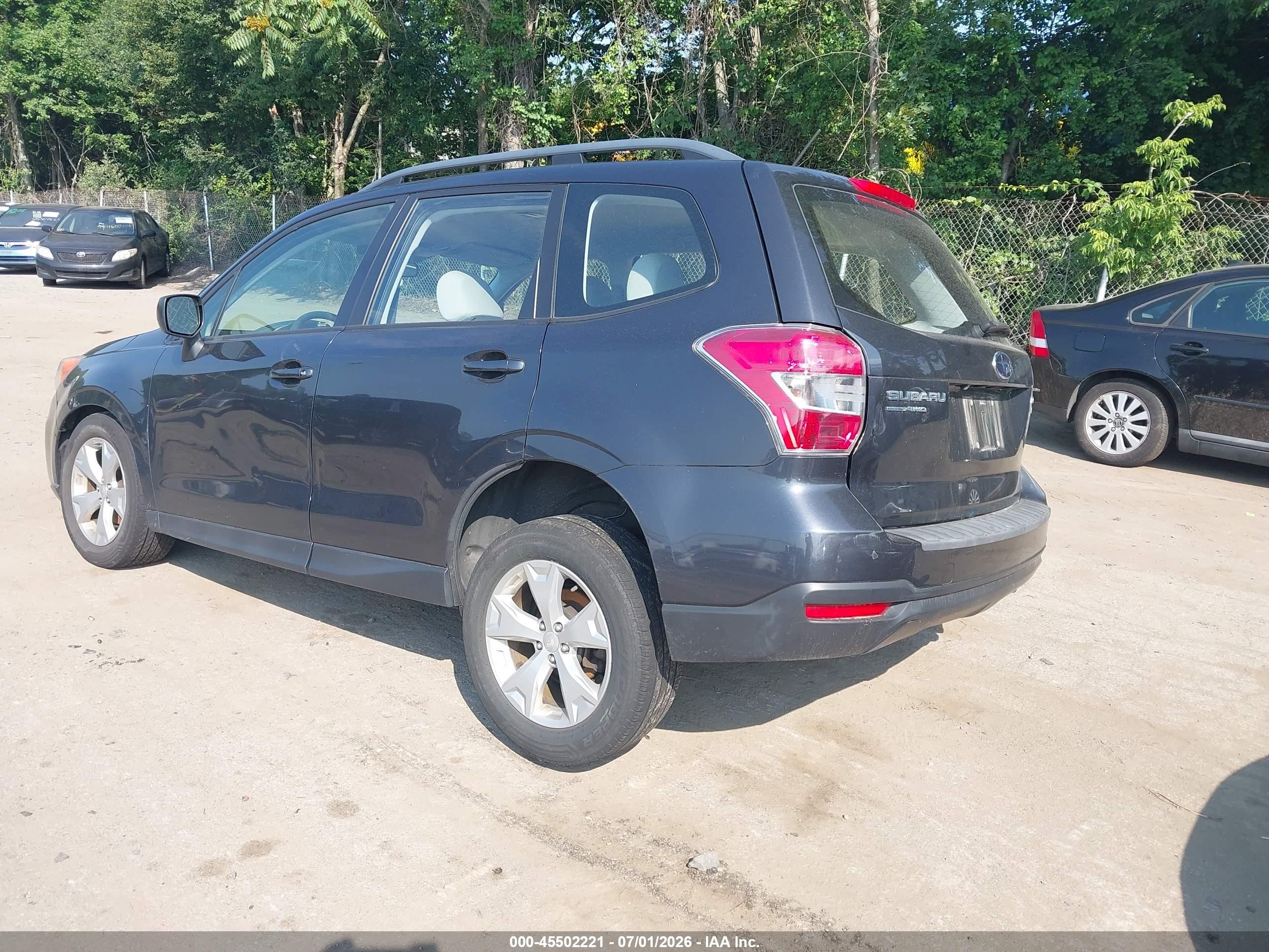 2015 Subaru Forester 2.5i Gray vin: JF2SJABC1FH437049