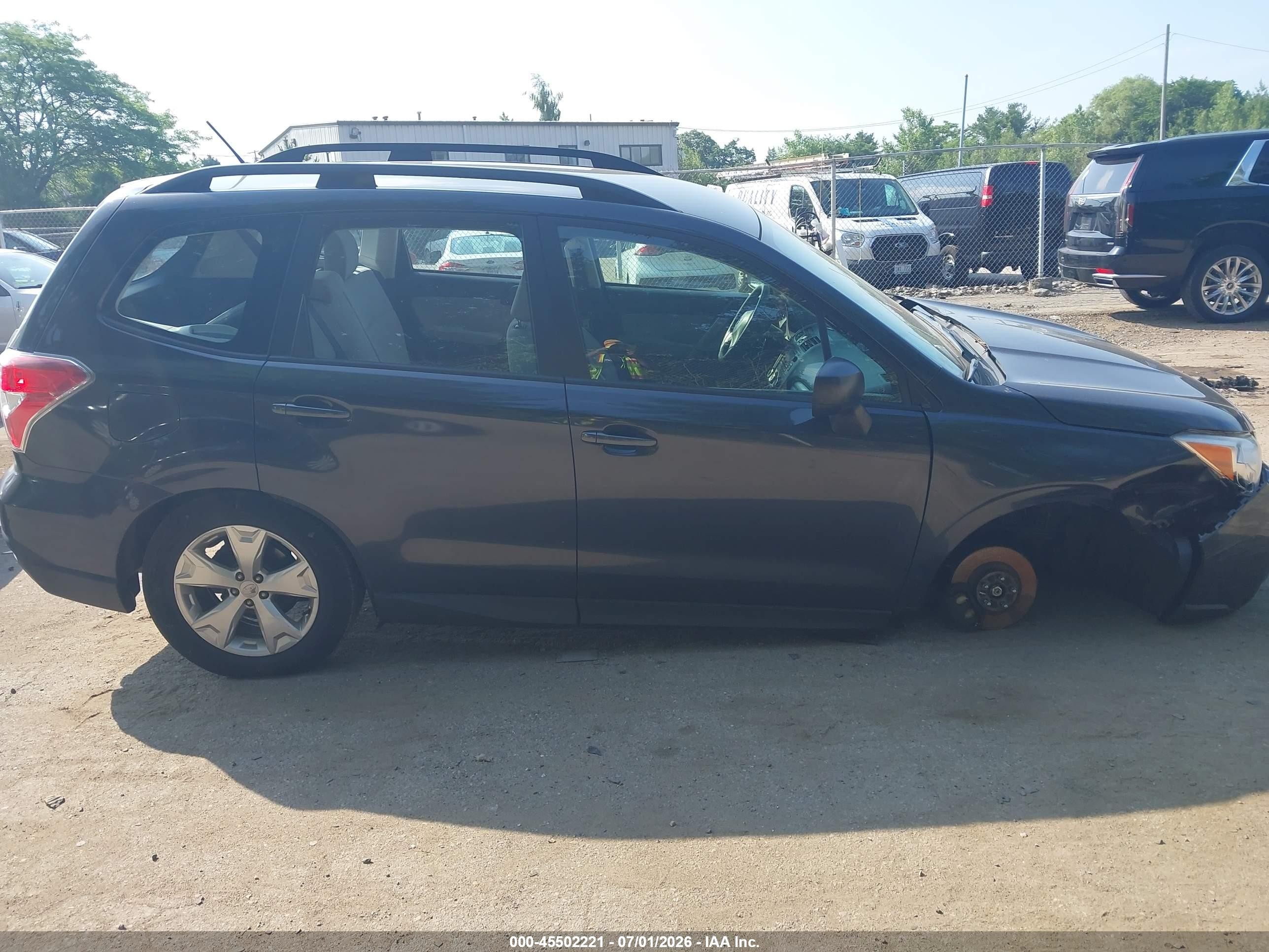 2015 Subaru Forester 2.5i Gray vin: JF2SJABC1FH437049