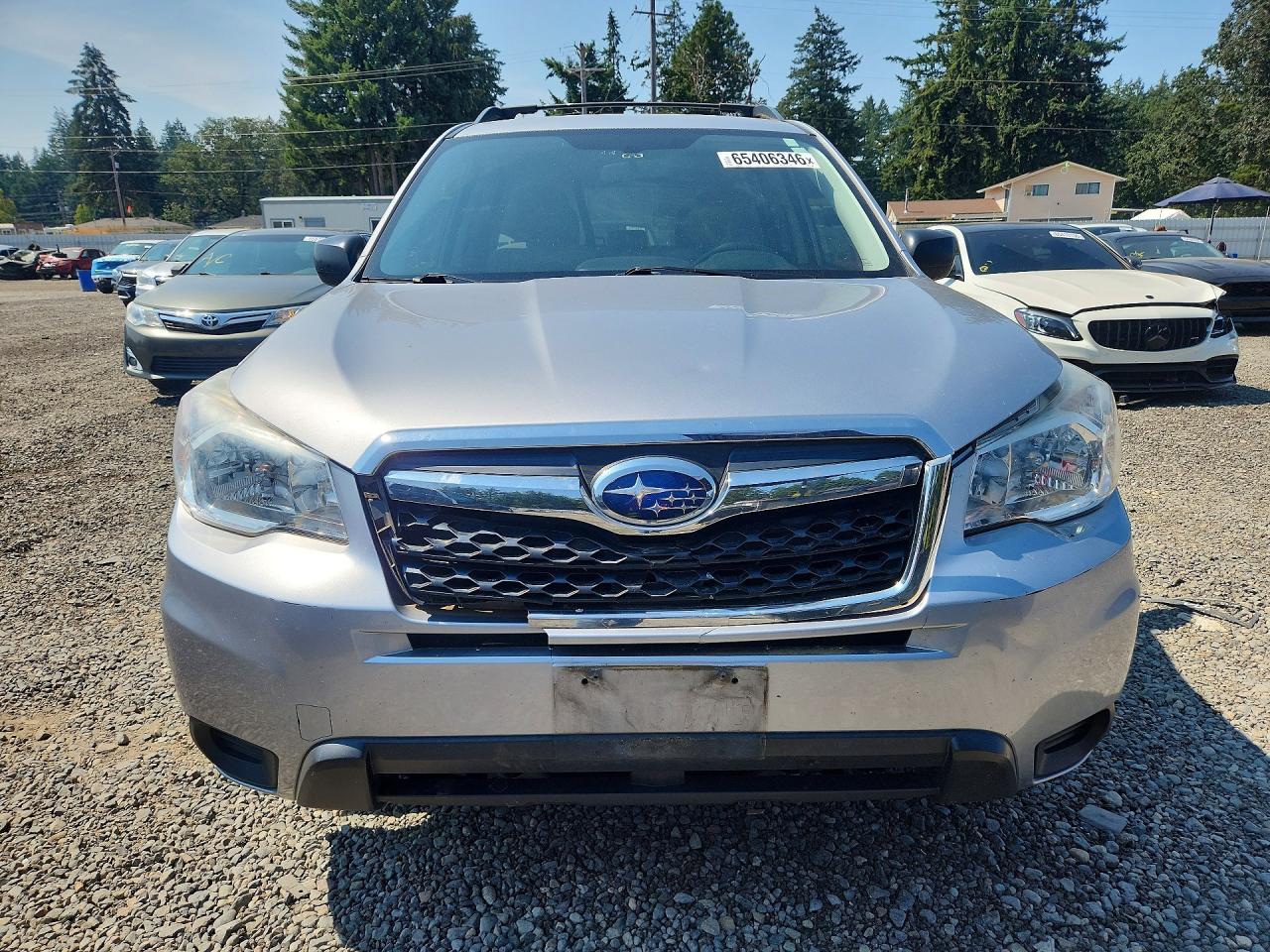 2015 Subaru Forester 2.5i Silver vin: JF2SJABC1FH494867
