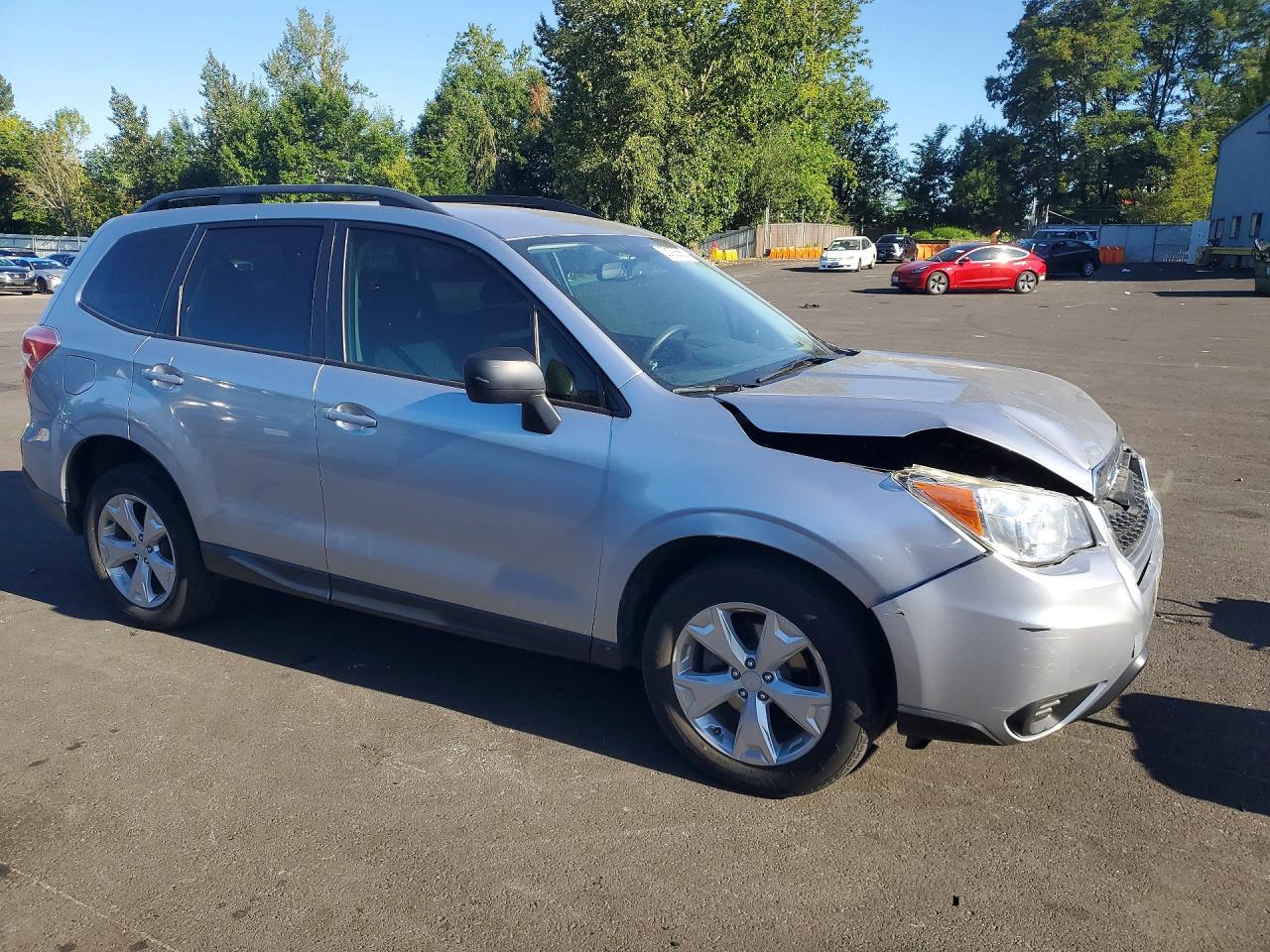 2015 Subaru Forester 2.5i Серебряный vin: JF2SJABC1FH555232