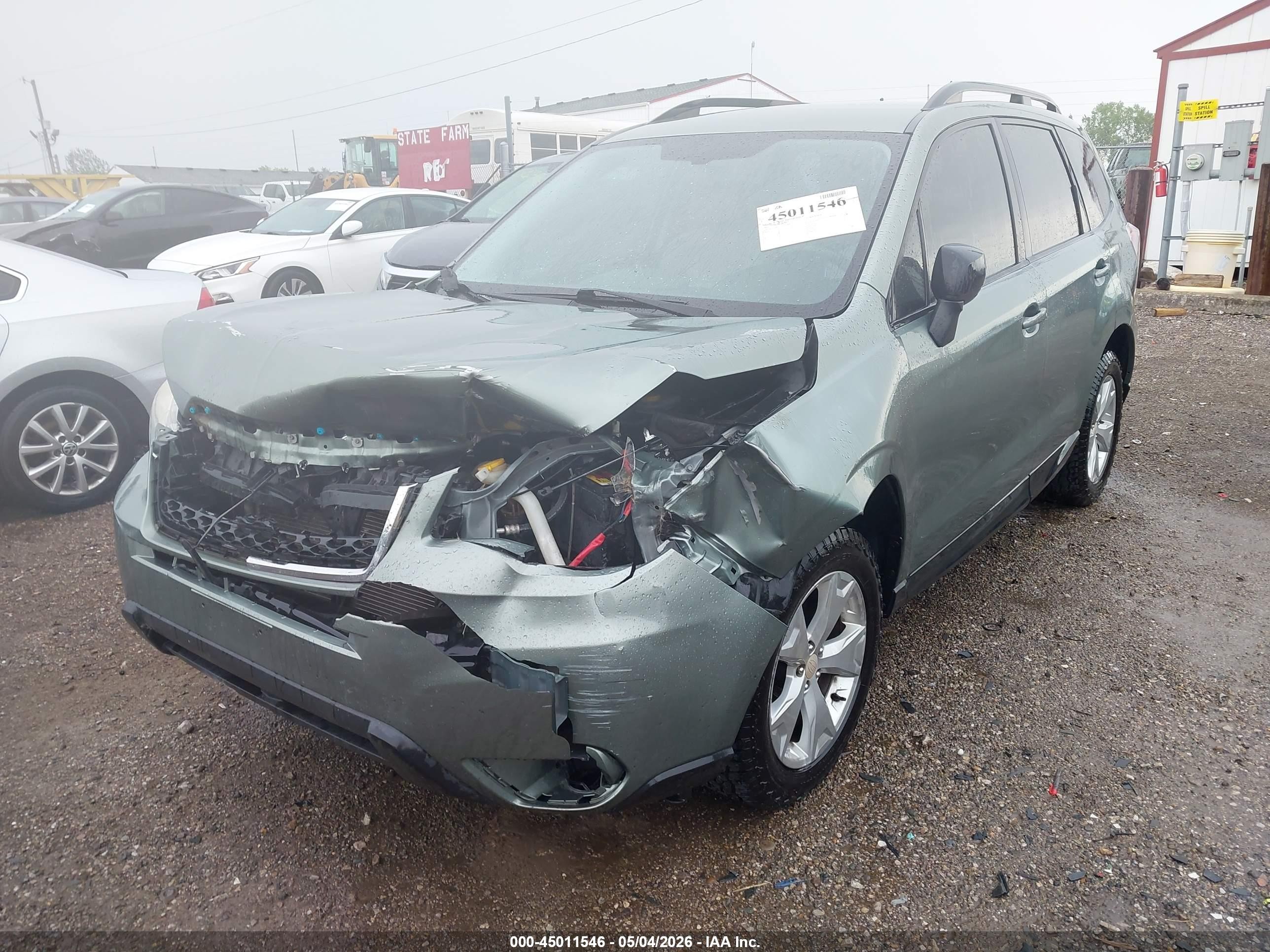 2015 Subaru Forester 2.5i Зеленый vin: JF2SJABC1FH575688