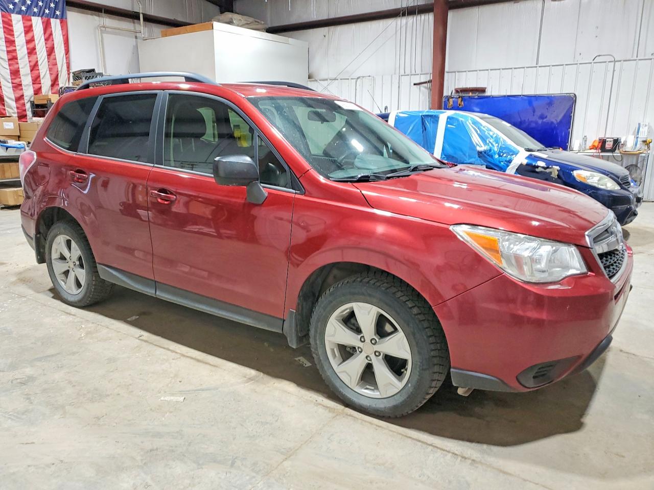 2015 Subaru Forester 2.5i Burgundy vin: JF2SJABC1FH825284