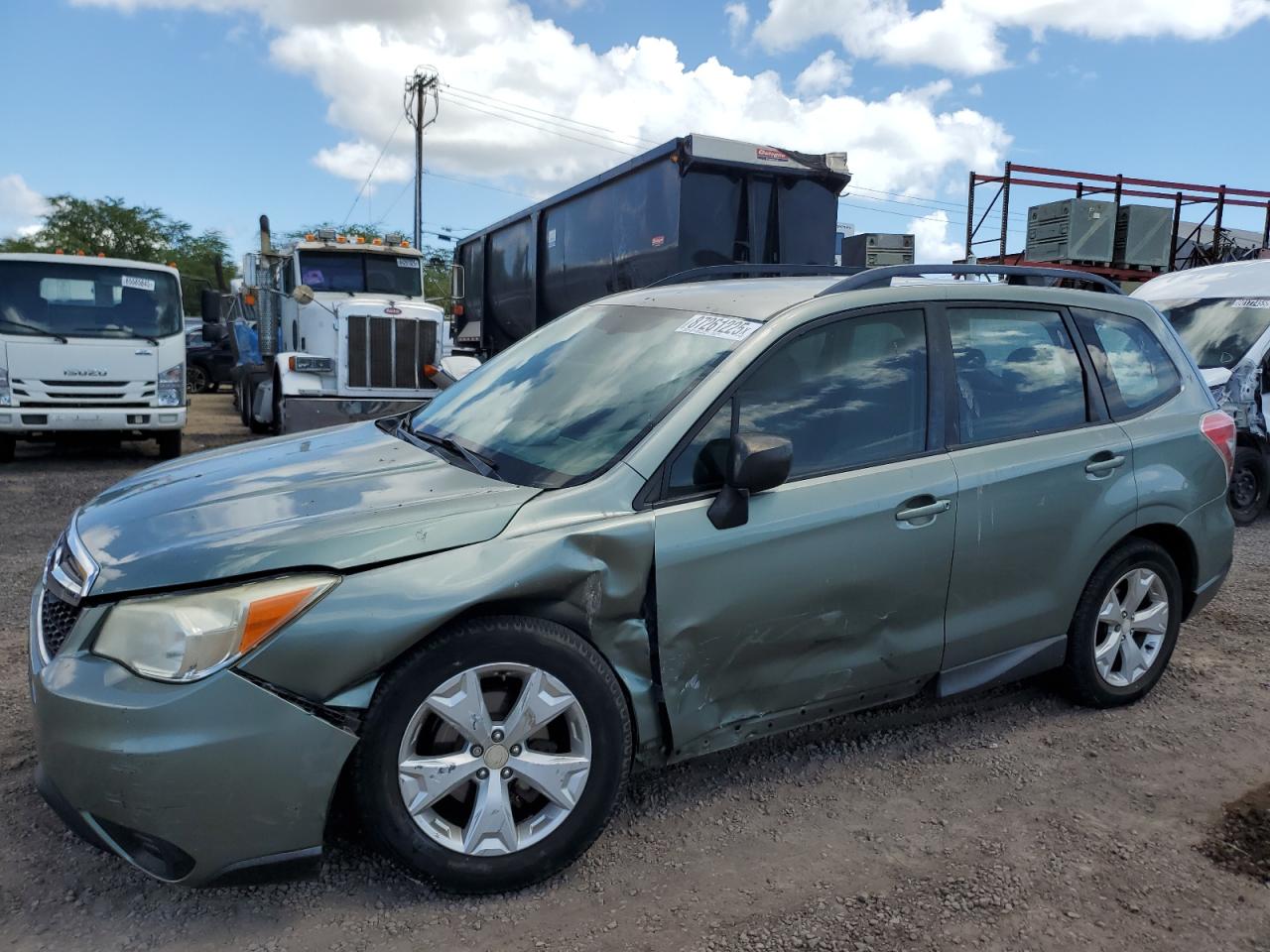 2015 Subaru Forester 2.5i Teal vin: JF2SJABC2FH448058