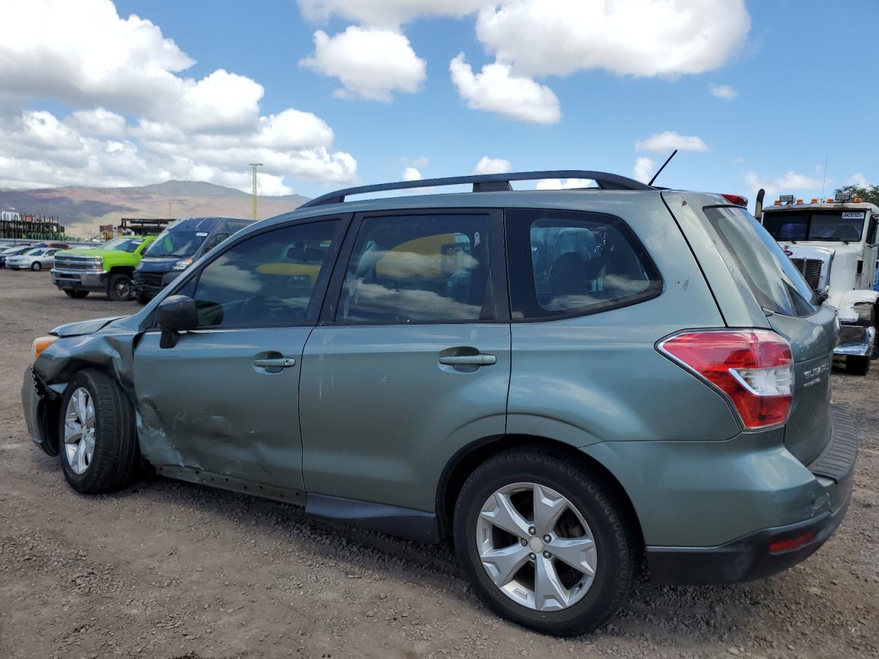 2015 Subaru Forester 2.5i Teal vin: JF2SJABC2FH448058