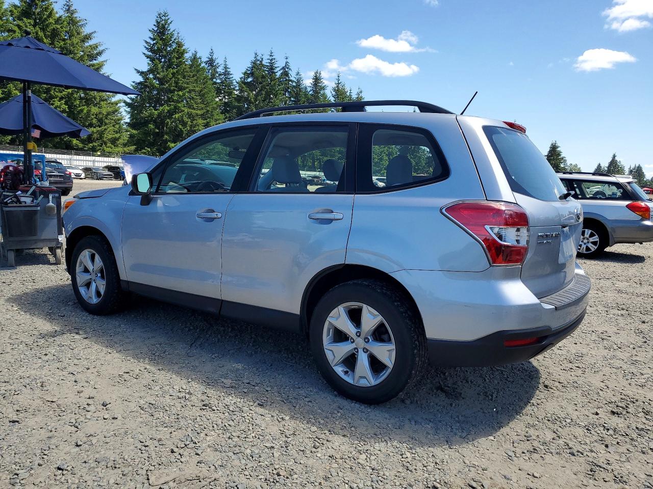 2015 Subaru Forester 2.5i Silver vin: JF2SJABC2FH546796