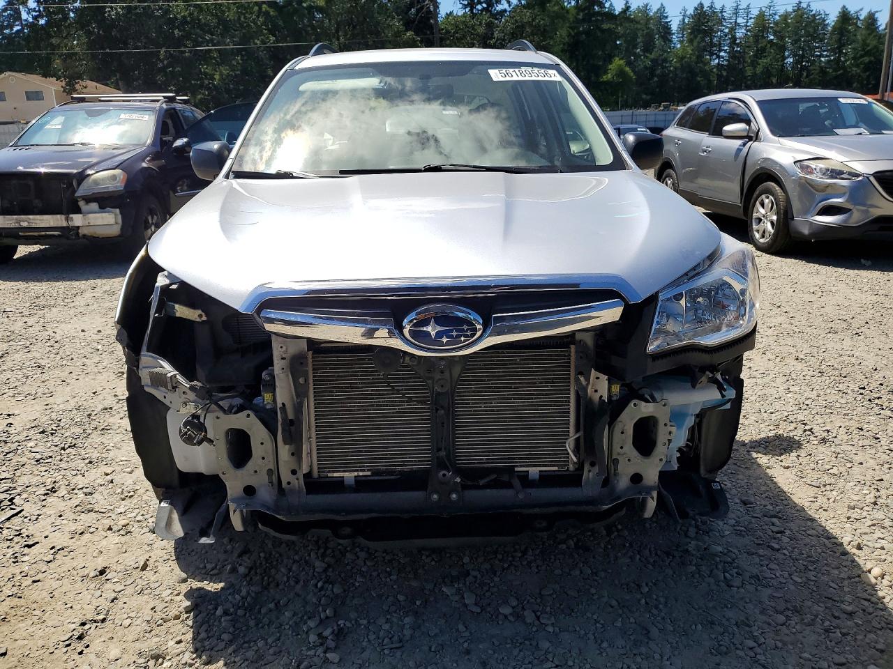 2015 Subaru Forester 2.5i Silver vin: JF2SJABC2FH546796