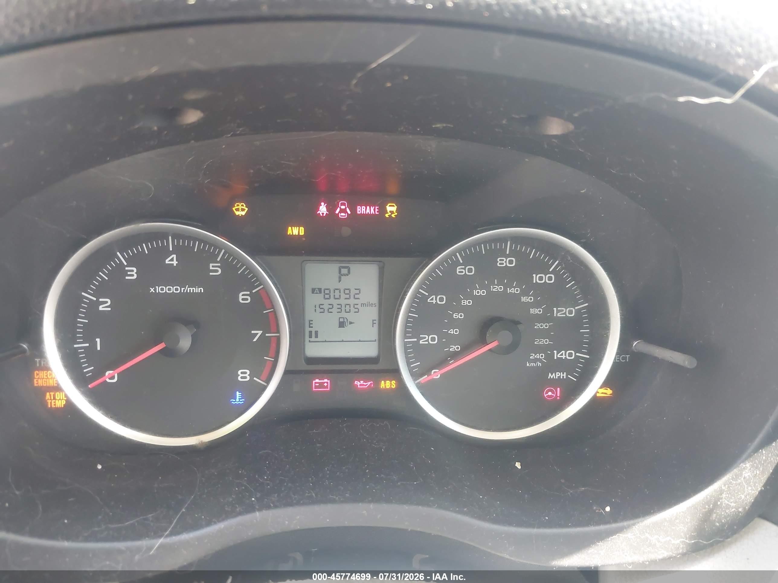 2015 Subaru Forester 2.5i Серый vin: JF2SJABC2FH565591