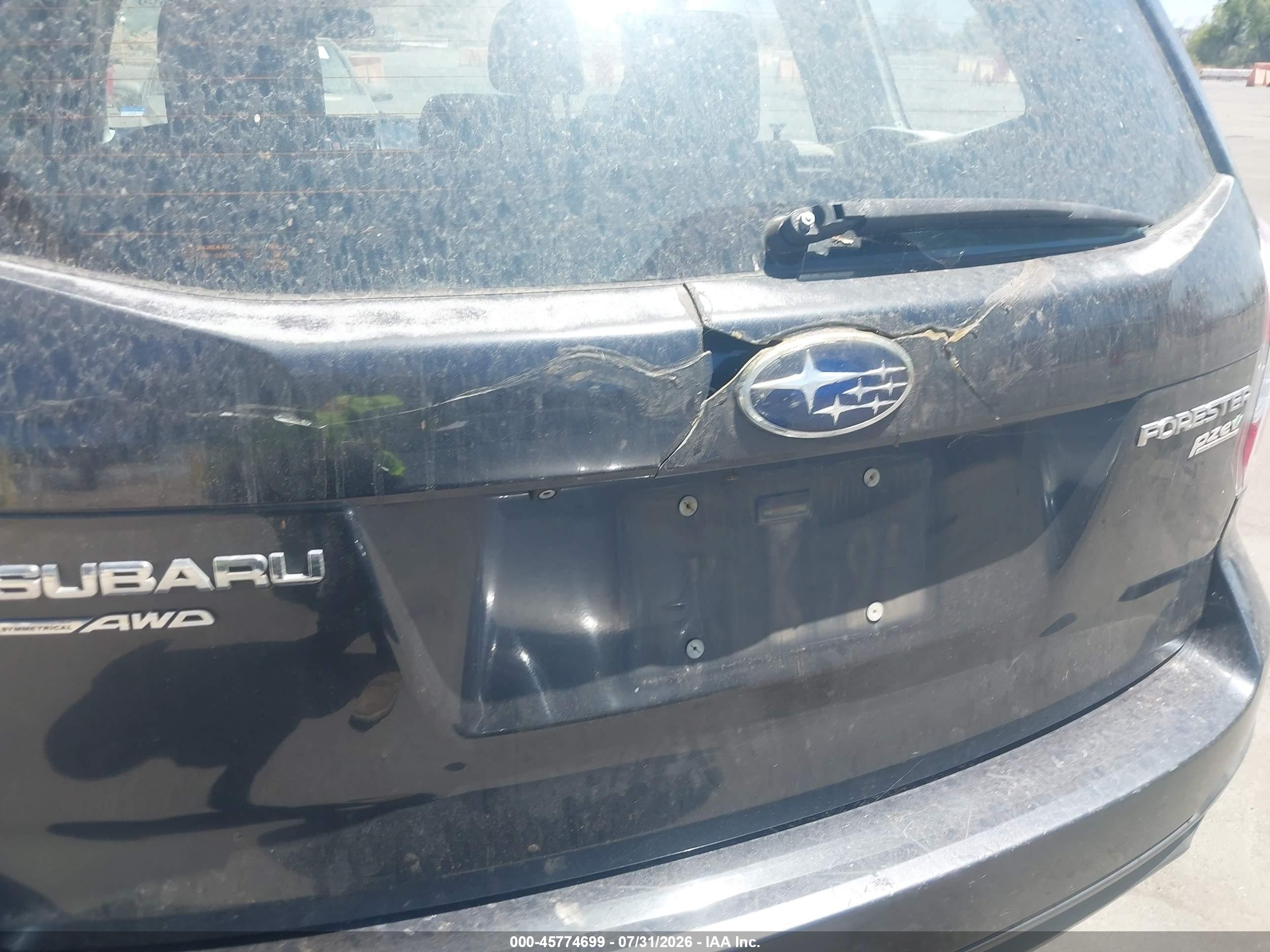 2015 Subaru Forester 2.5i Серый vin: JF2SJABC2FH565591