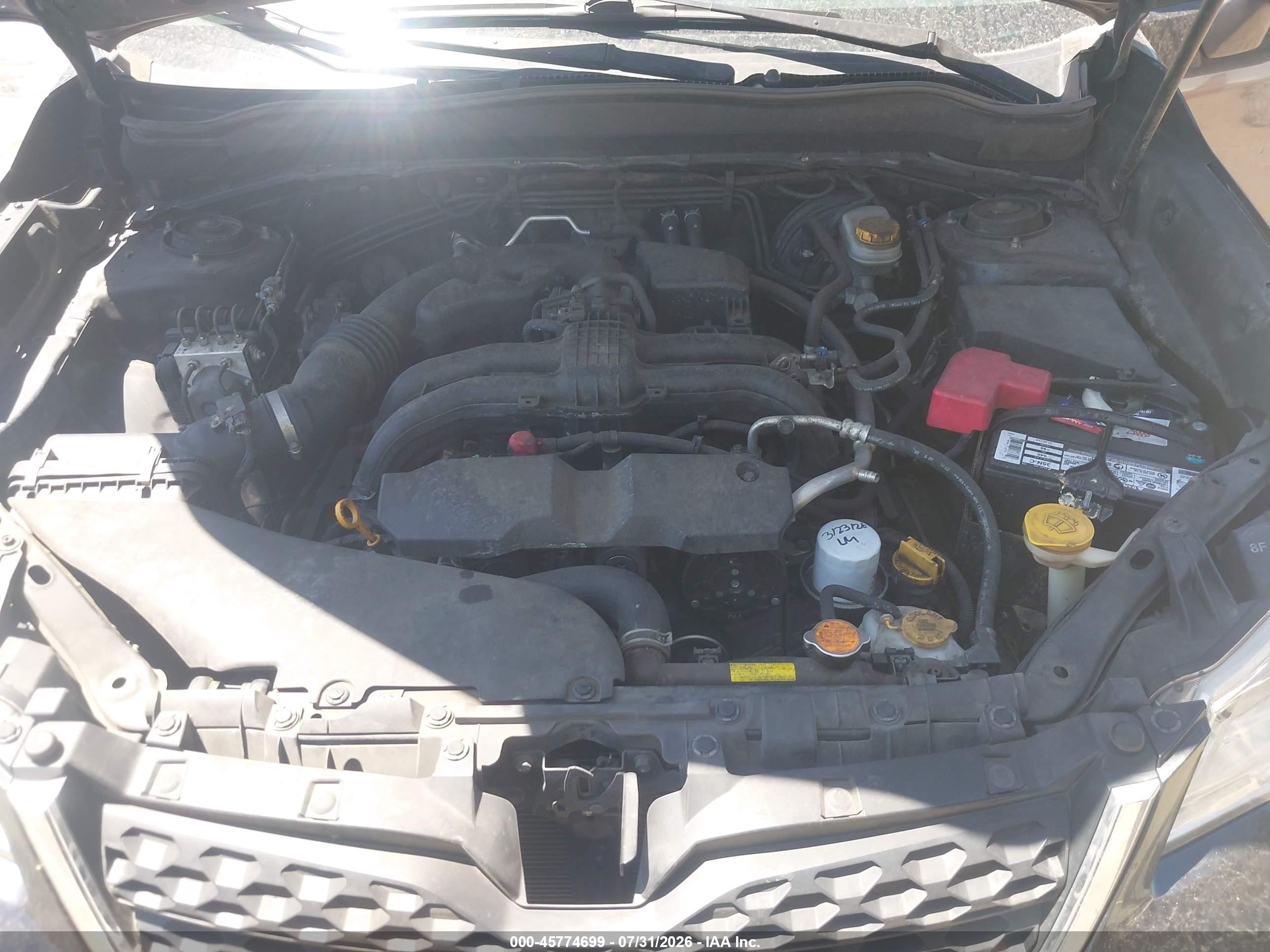 2015 Subaru Forester 2.5i Серый vin: JF2SJABC2FH565591