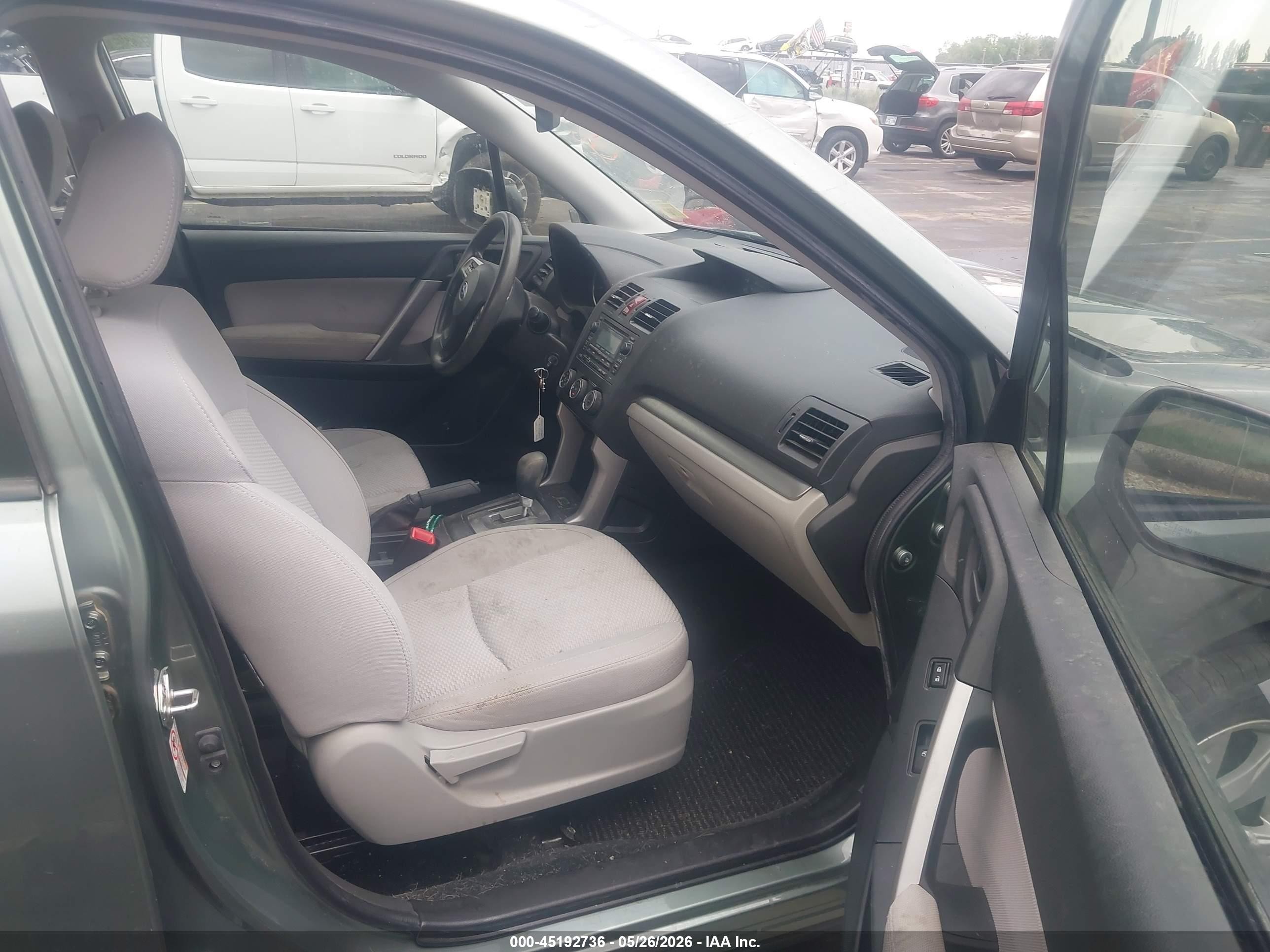 2015 Subaru Forester 2.5i Gray vin: JF2SJABC2FH579670