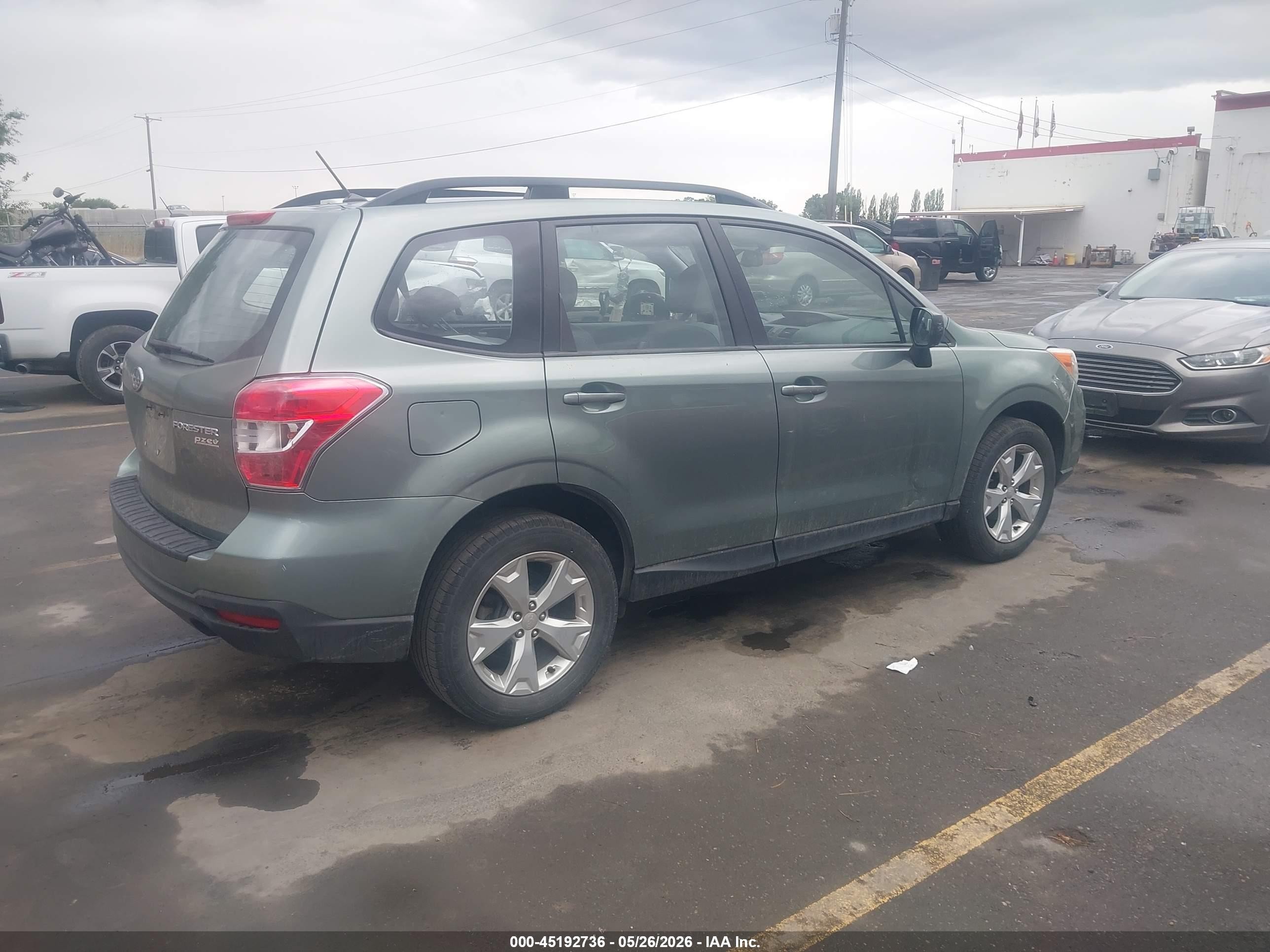 2015 Subaru Forester 2.5i Gray vin: JF2SJABC2FH579670