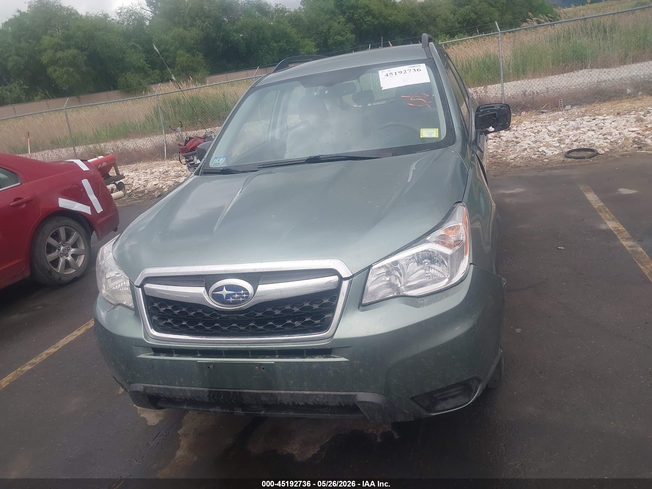 2015 Subaru Forester 2.5i Gray vin: JF2SJABC2FH579670