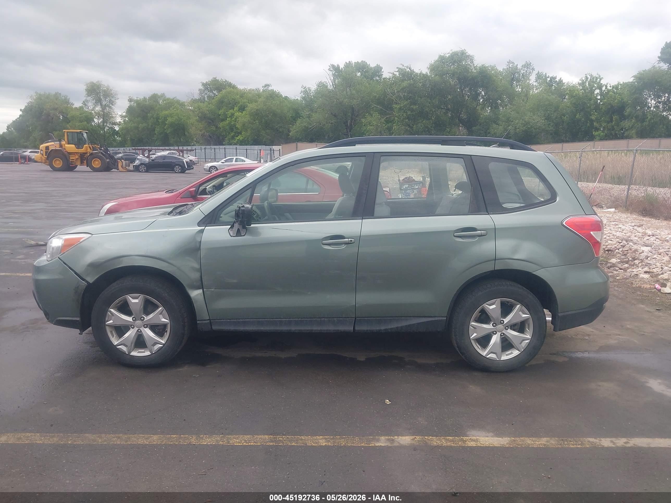 2015 Subaru Forester 2.5i Gray vin: JF2SJABC2FH579670