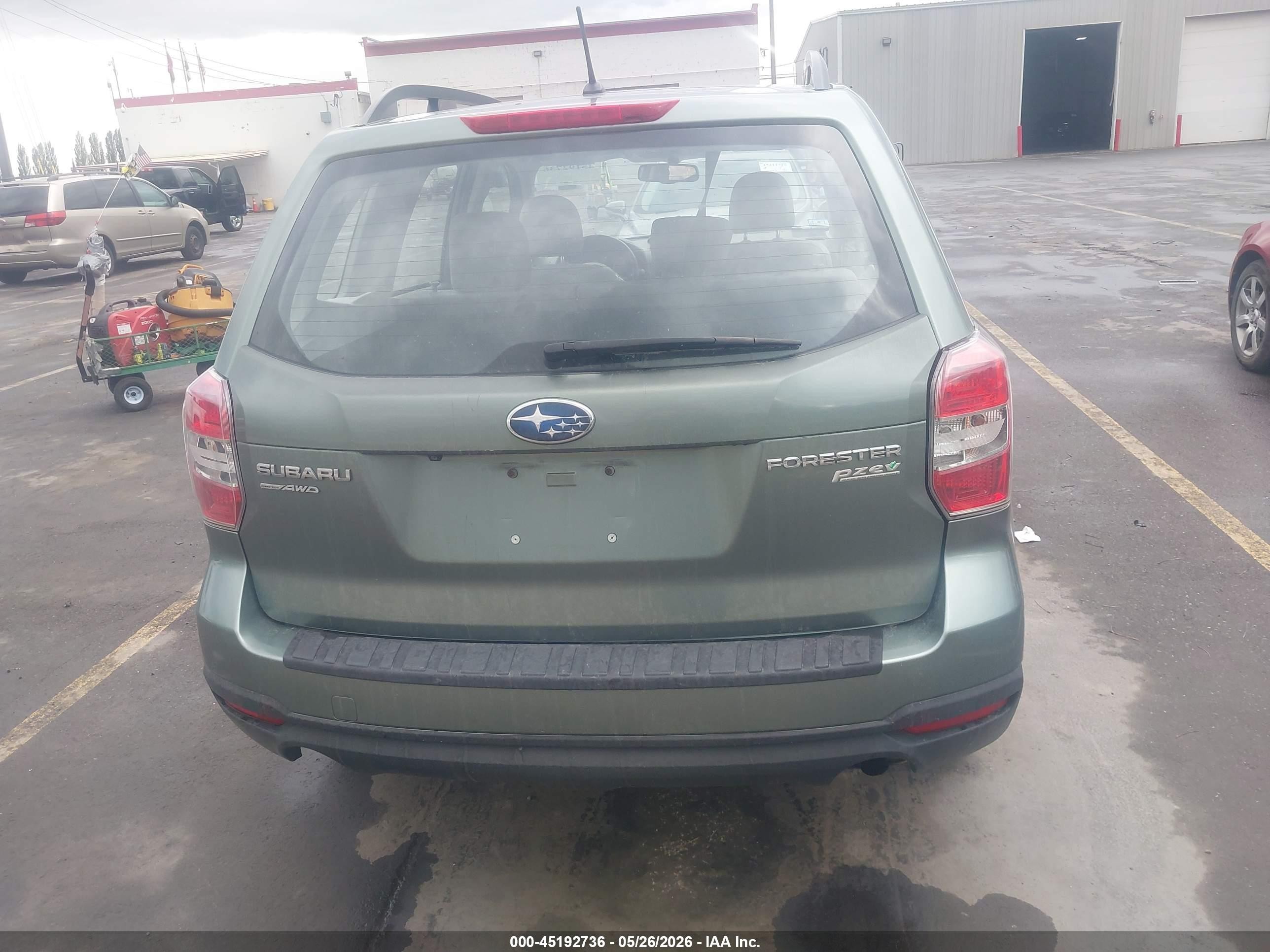 2015 Subaru Forester 2.5i Gray vin: JF2SJABC2FH579670