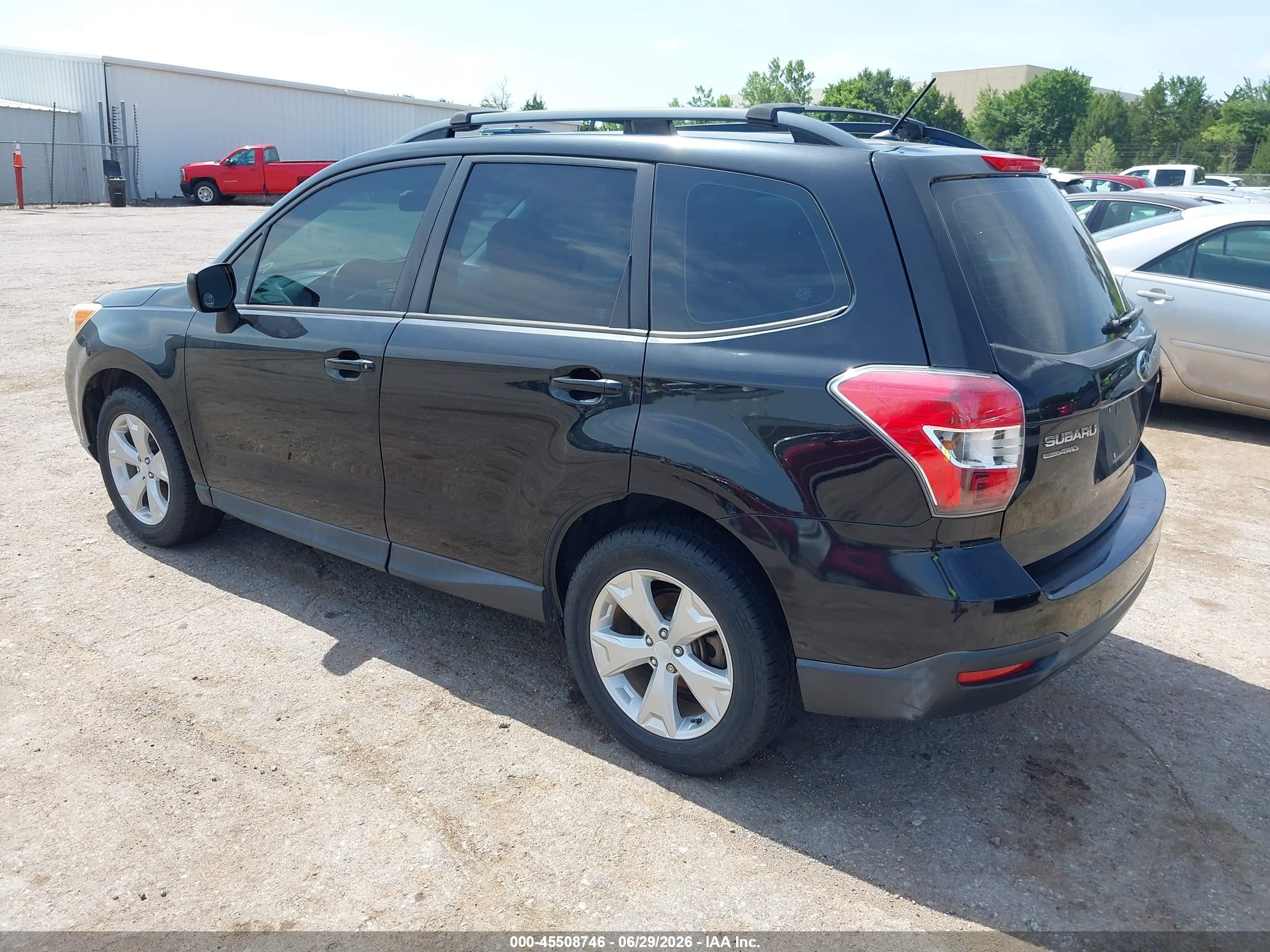 2015 Subaru Forester 2.5i Black vin: JF2SJABC2FH826816