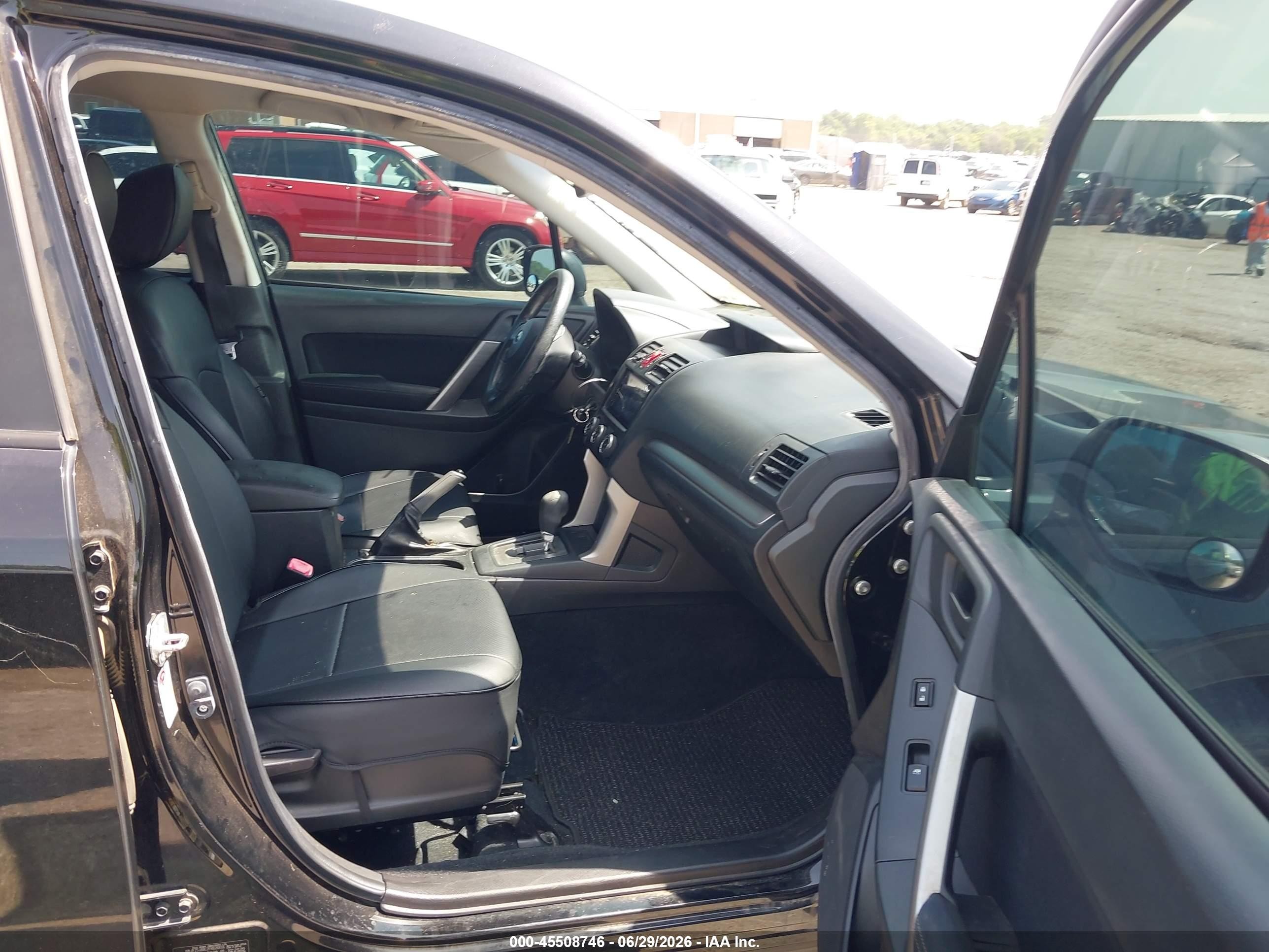 2015 Subaru Forester 2.5i Black vin: JF2SJABC2FH826816