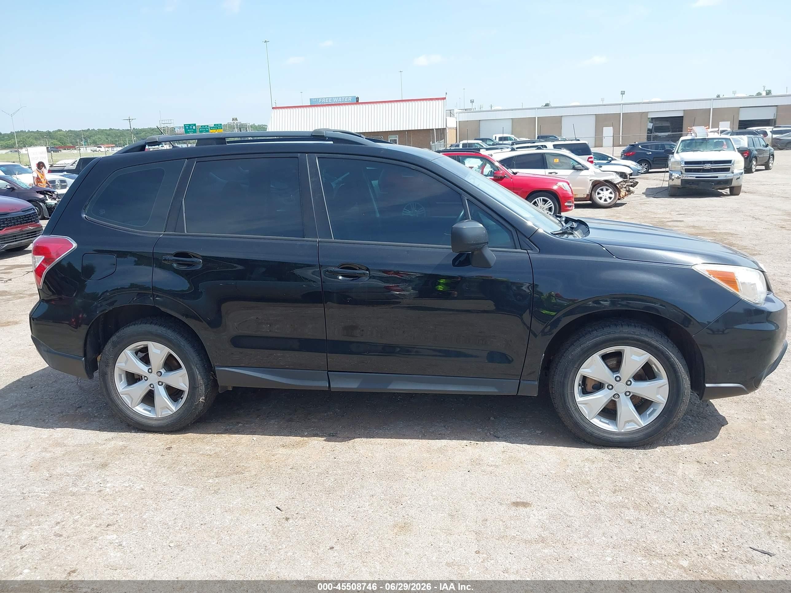 2015 Subaru Forester 2.5i Black vin: JF2SJABC2FH826816