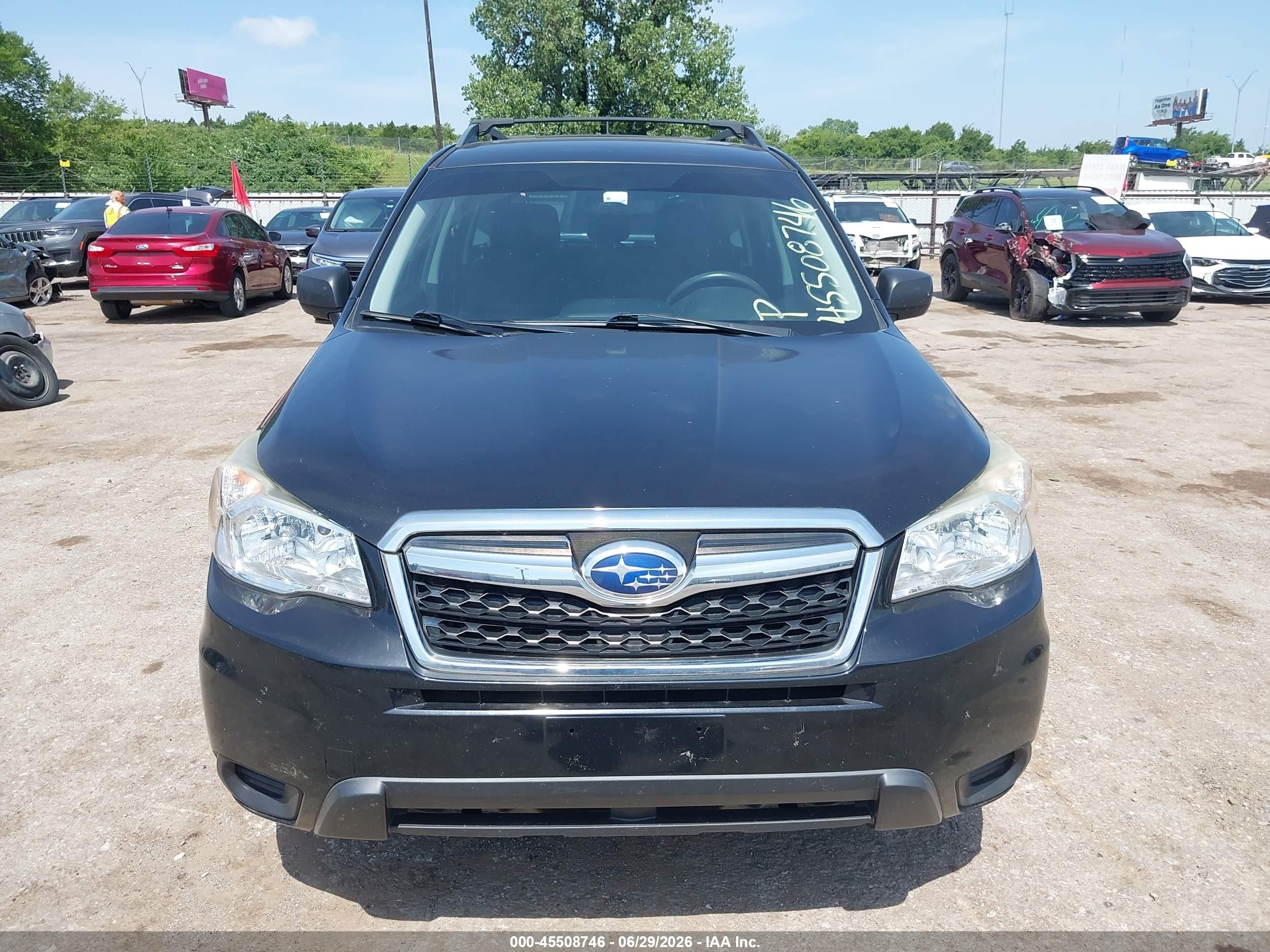 2015 Subaru Forester 2.5i Black vin: JF2SJABC2FH826816