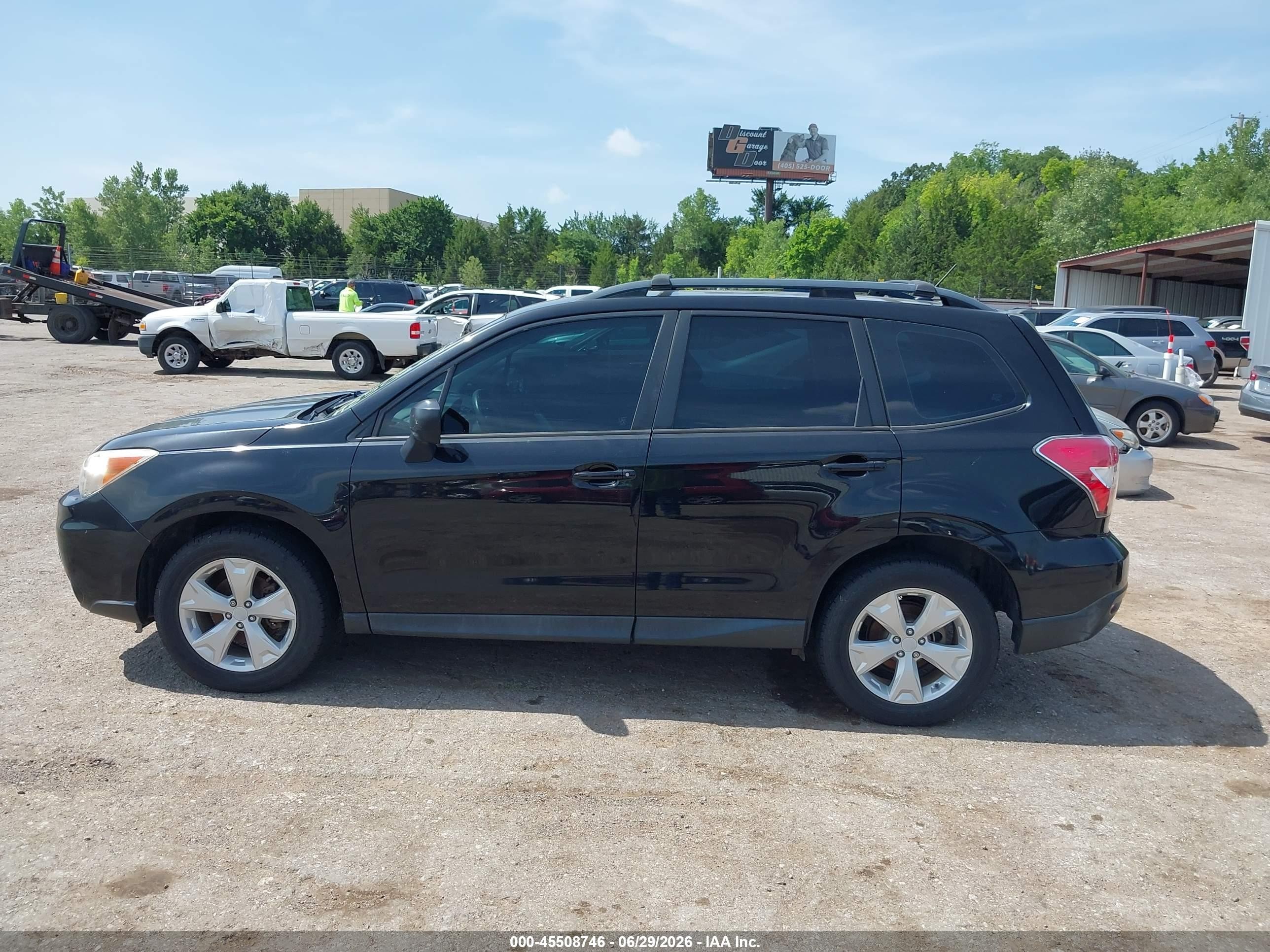 2015 Subaru Forester 2.5i Black vin: JF2SJABC2FH826816