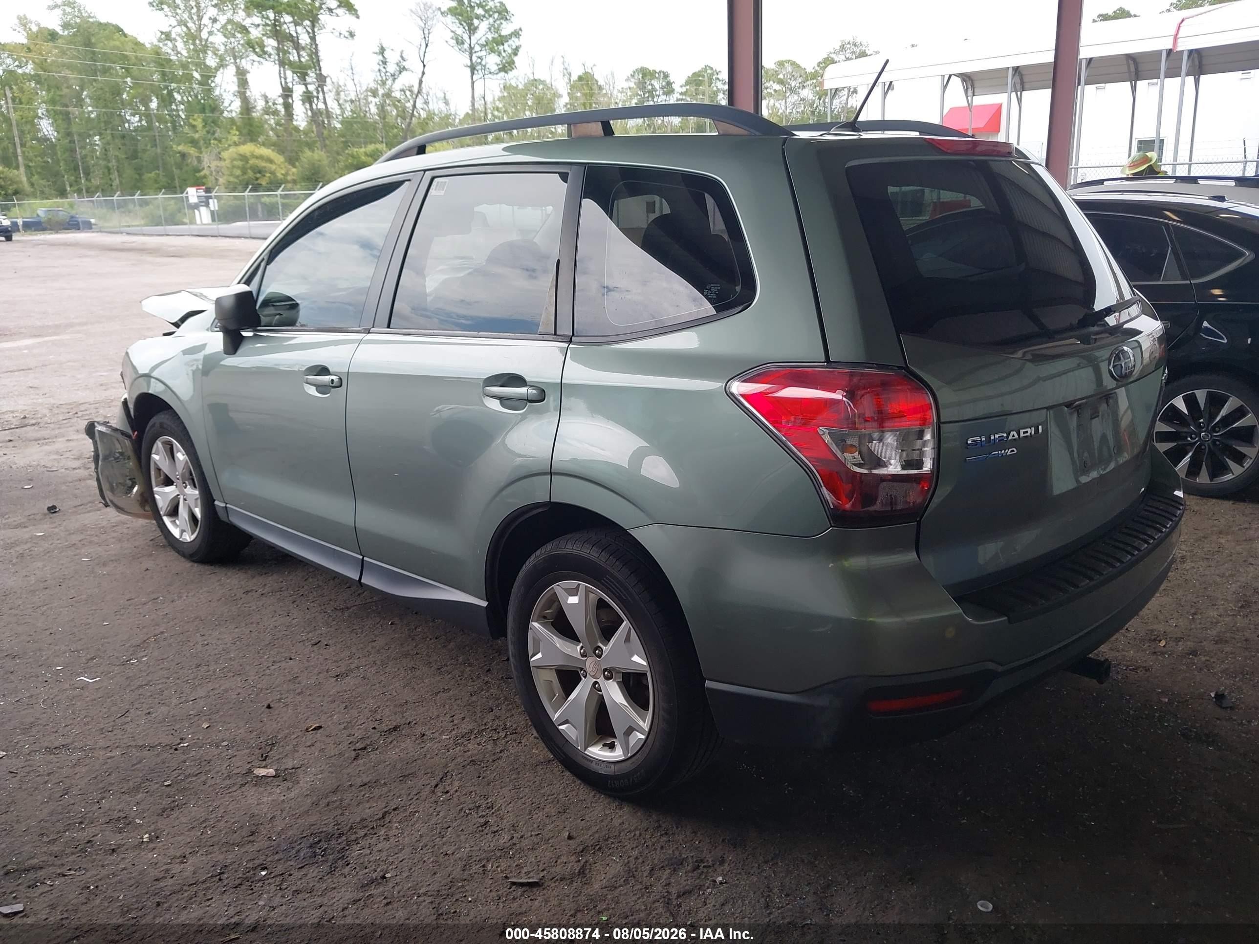 2015 Subaru Forester 2.5i Green vin: JF2SJABC3FH801116