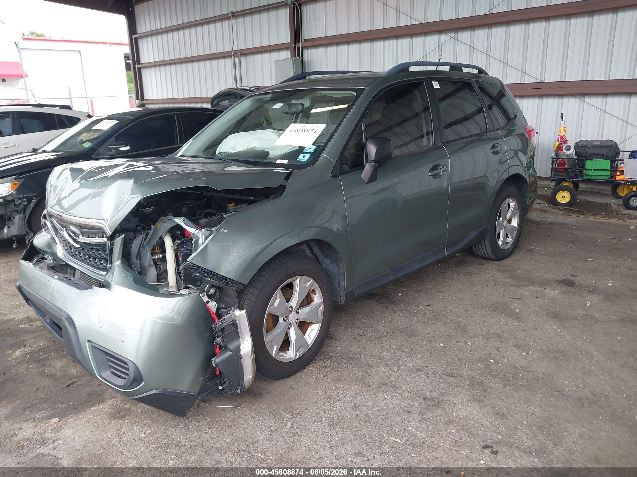 2015 Subaru Forester 2.5i Green vin: JF2SJABC3FH801116