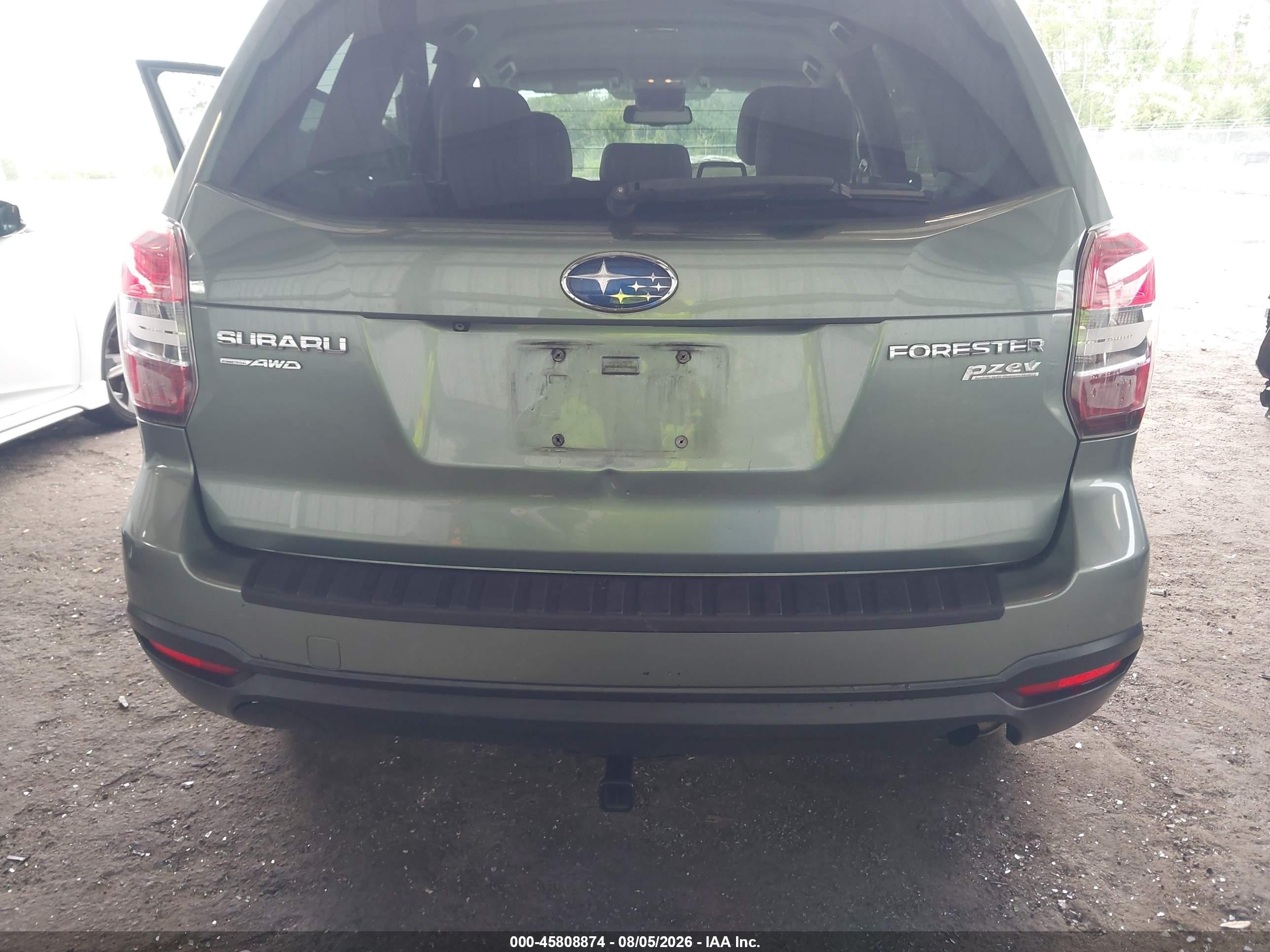 2015 Subaru Forester 2.5i Green vin: JF2SJABC3FH801116