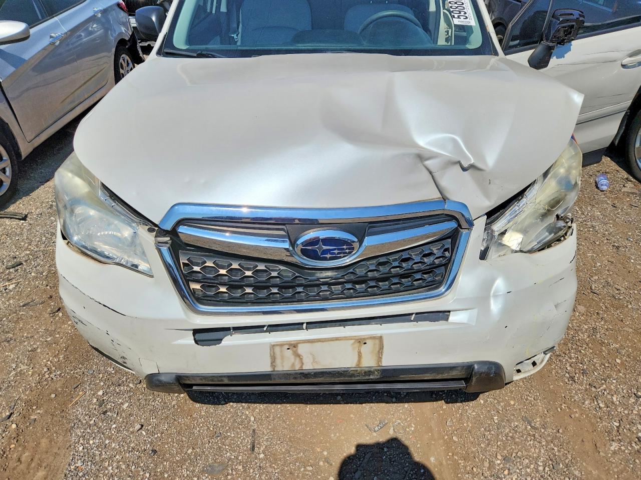 2015 Subaru Forester 2.5i Белый vin: JF2SJABC4FH443007