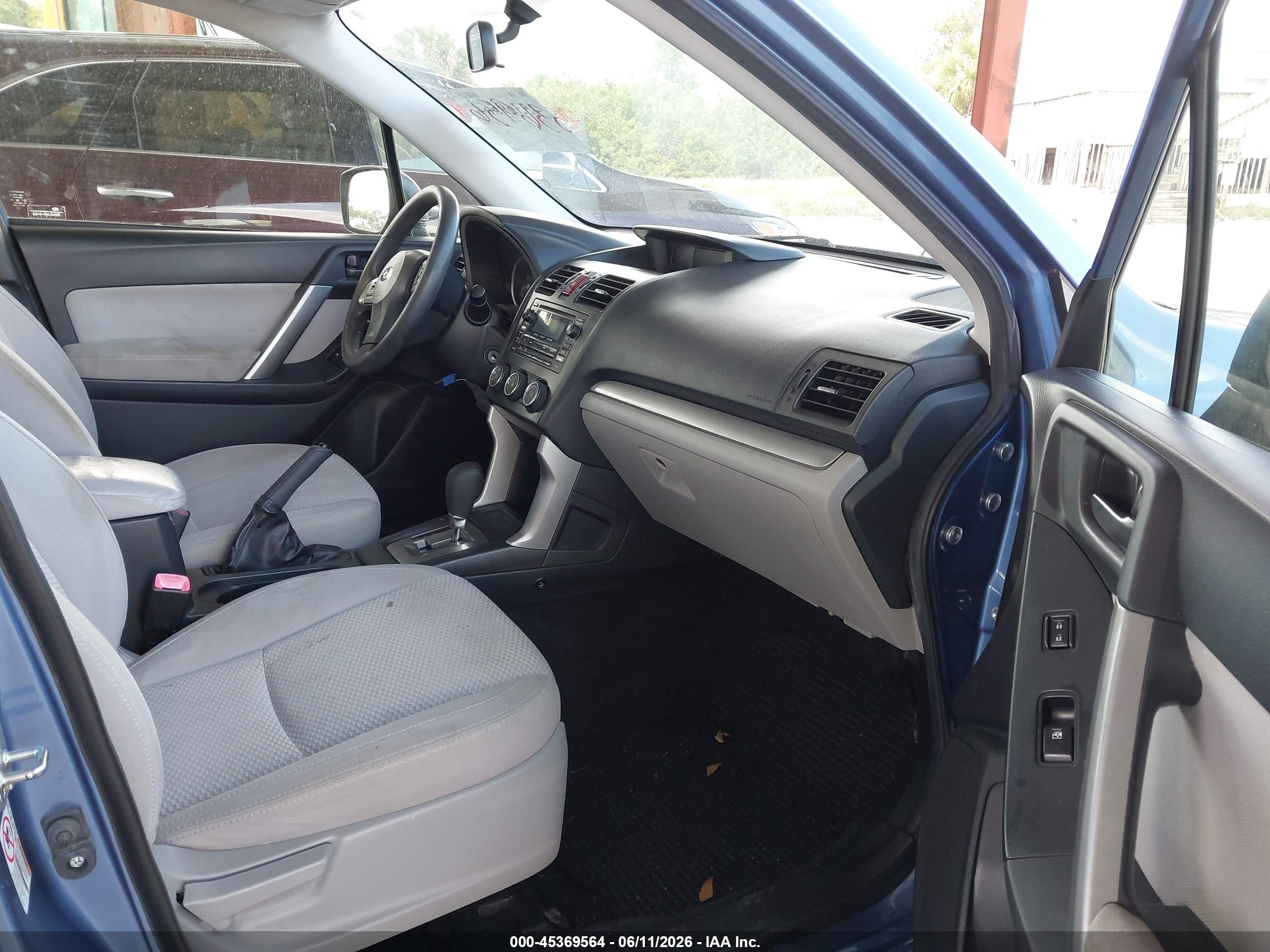 2015 Subaru Forester 2.5i Blue vin: JF2SJABC4FH536898