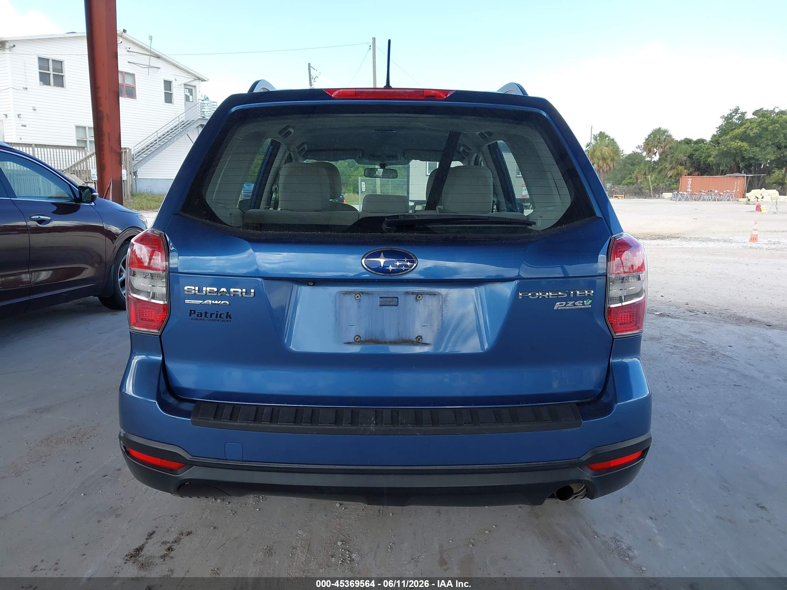 2015 Subaru Forester 2.5i Blue vin: JF2SJABC4FH536898