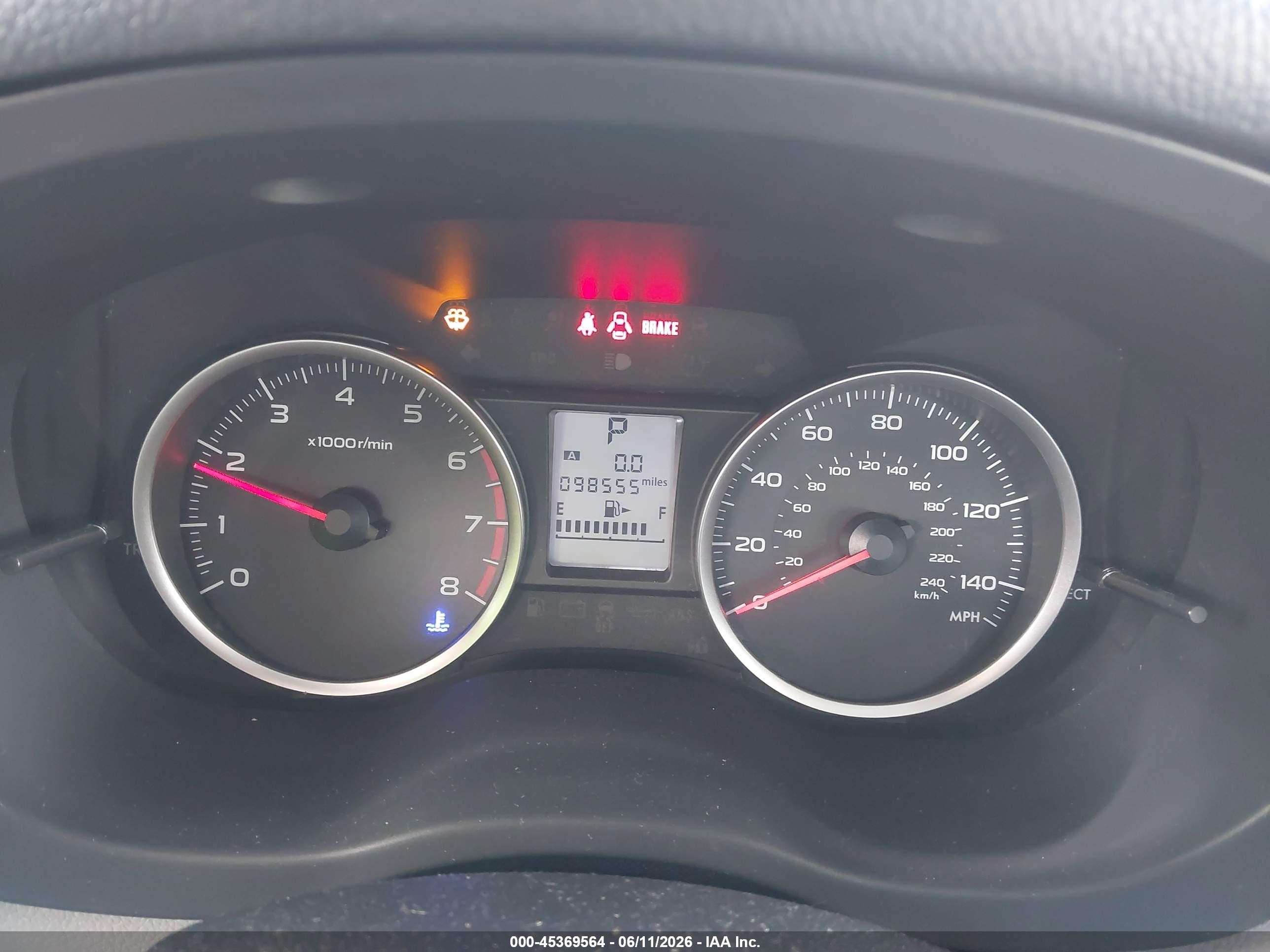 2015 Subaru Forester 2.5i Blue vin: JF2SJABC4FH536898