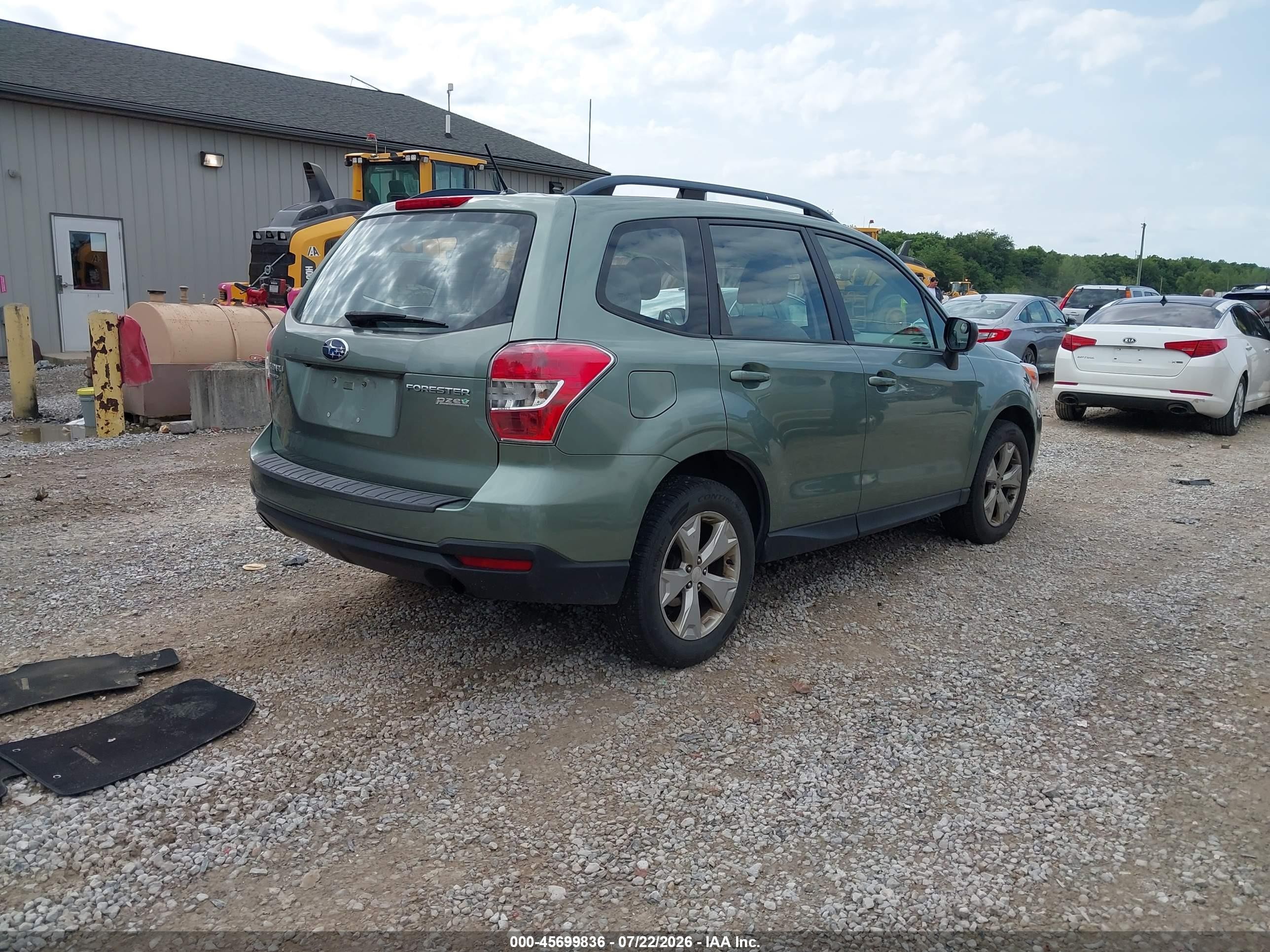 2015 Subaru Forester 2.5i Green vin: JF2SJABC4FH554706