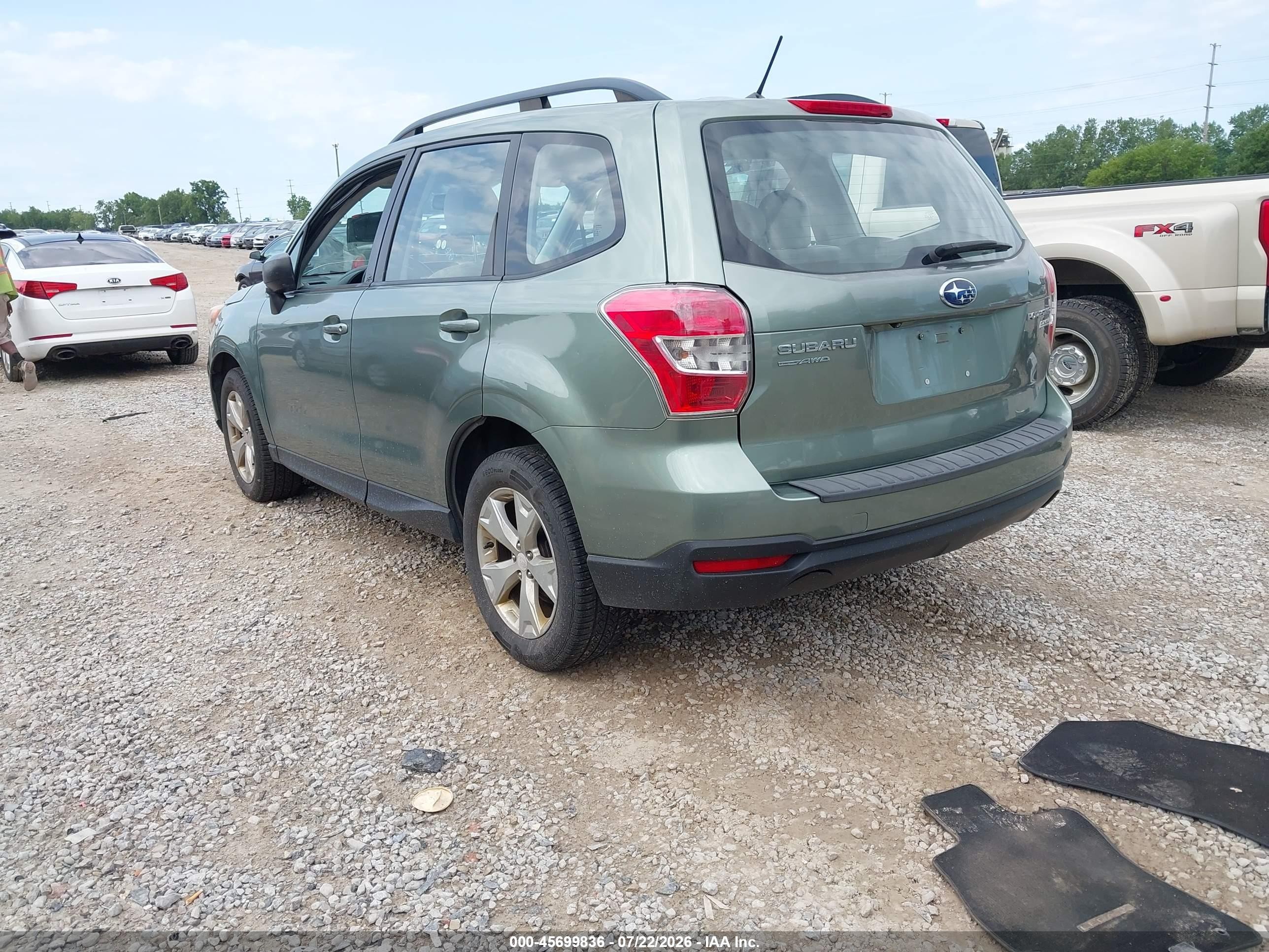 2015 Subaru Forester 2.5i Green vin: JF2SJABC4FH554706