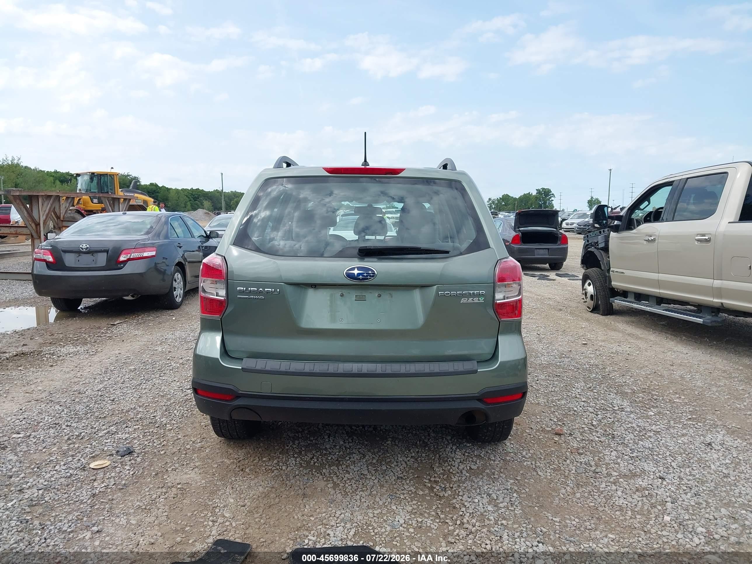 2015 Subaru Forester 2.5i Green vin: JF2SJABC4FH554706