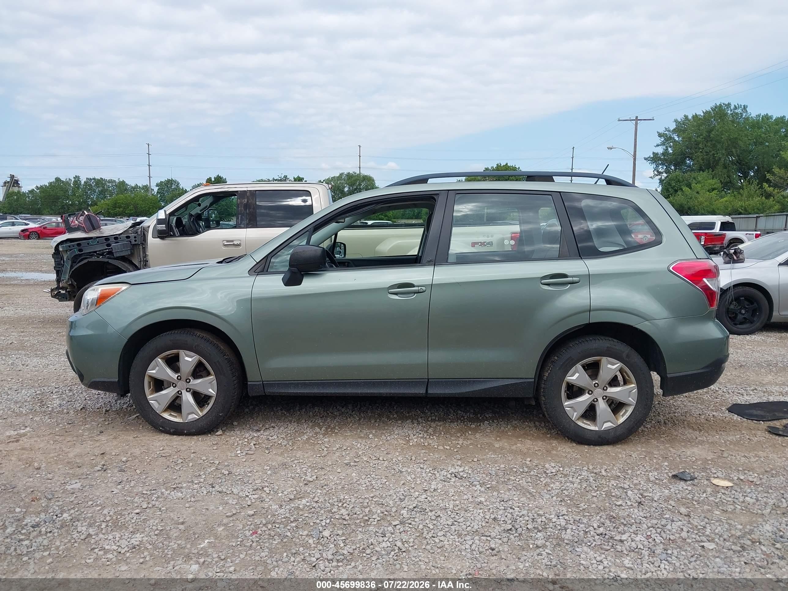 2015 Subaru Forester 2.5i Green vin: JF2SJABC4FH554706