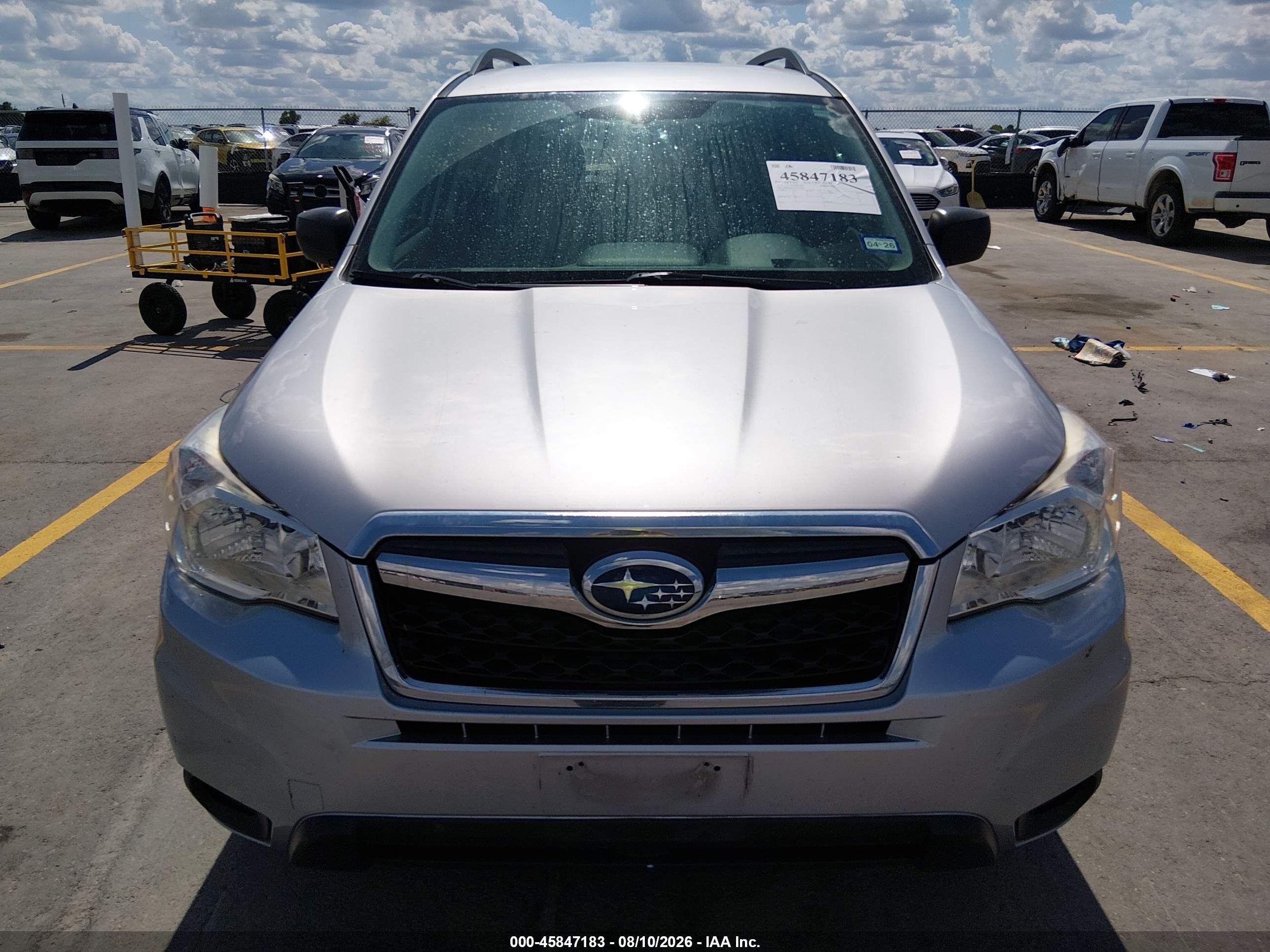 2016 Subaru Forester 2.5i Silver vin: JF2SJABC4GH425155