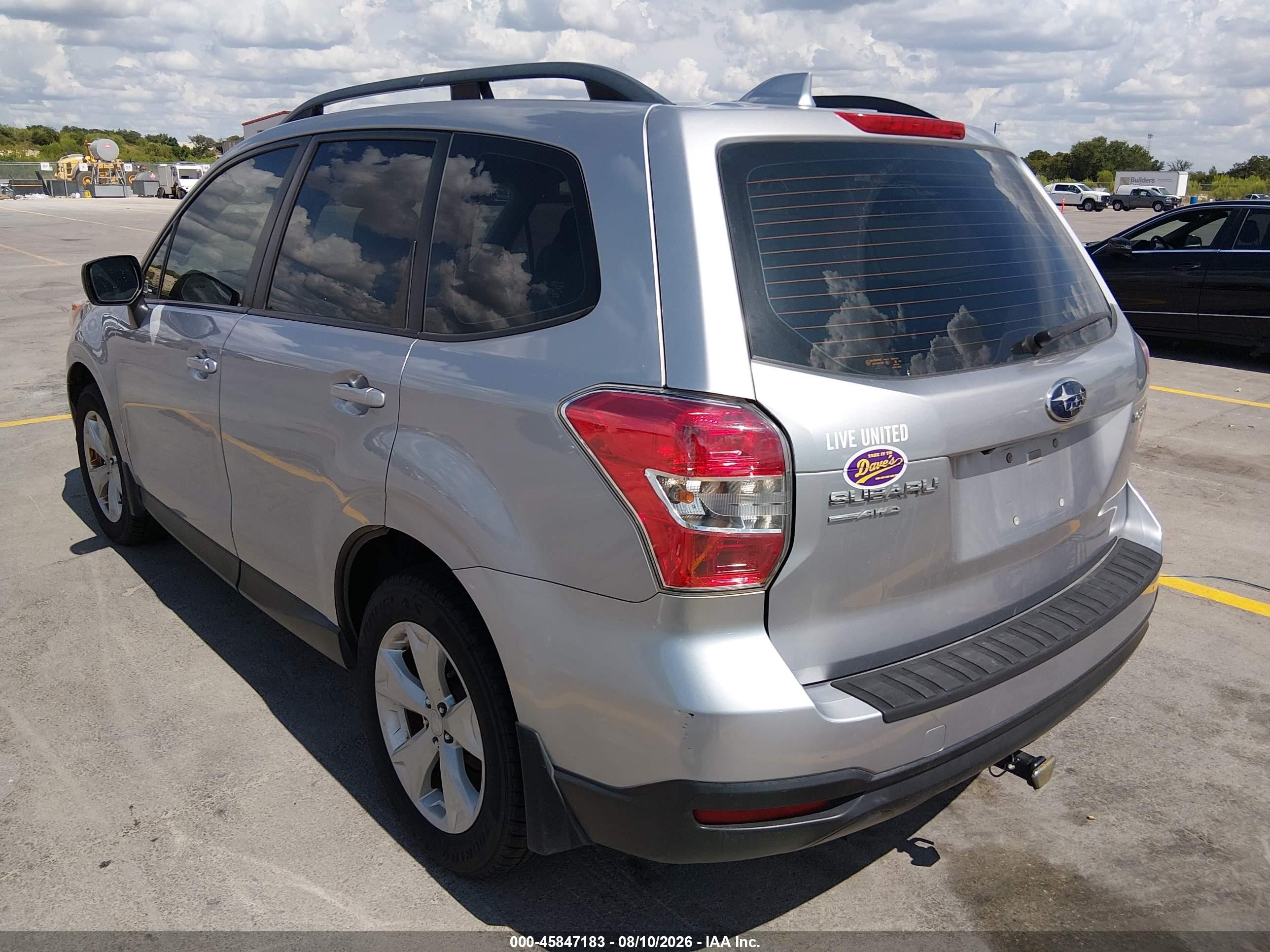 2016 Subaru Forester 2.5i Silver vin: JF2SJABC4GH425155