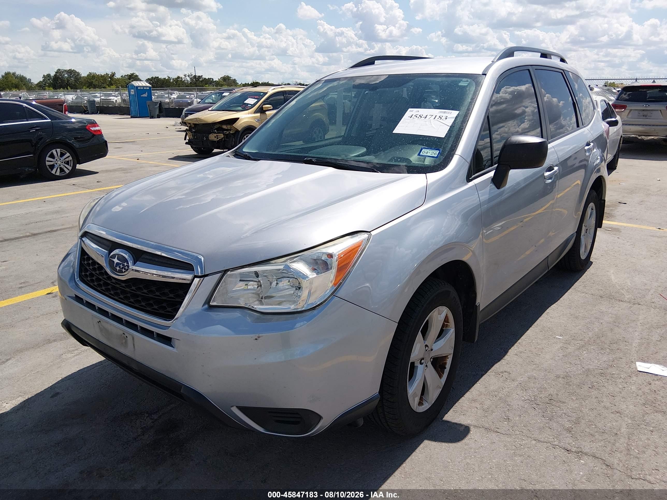 2016 Subaru Forester 2.5i Silver vin: JF2SJABC4GH425155