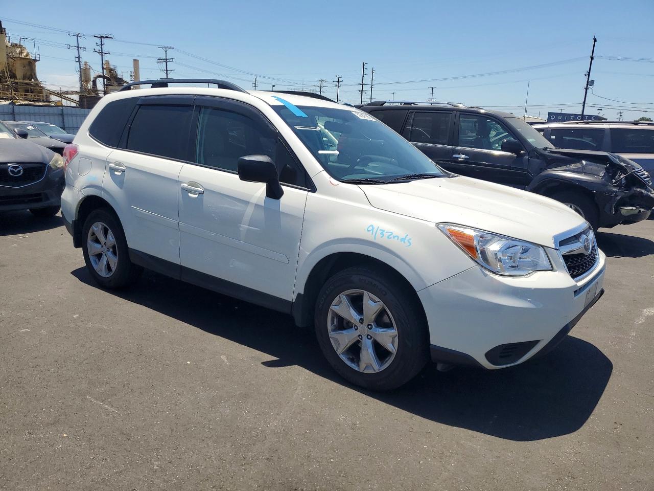 2016 Subaru Forester 2.5i White vin: JF2SJABC4GH507354