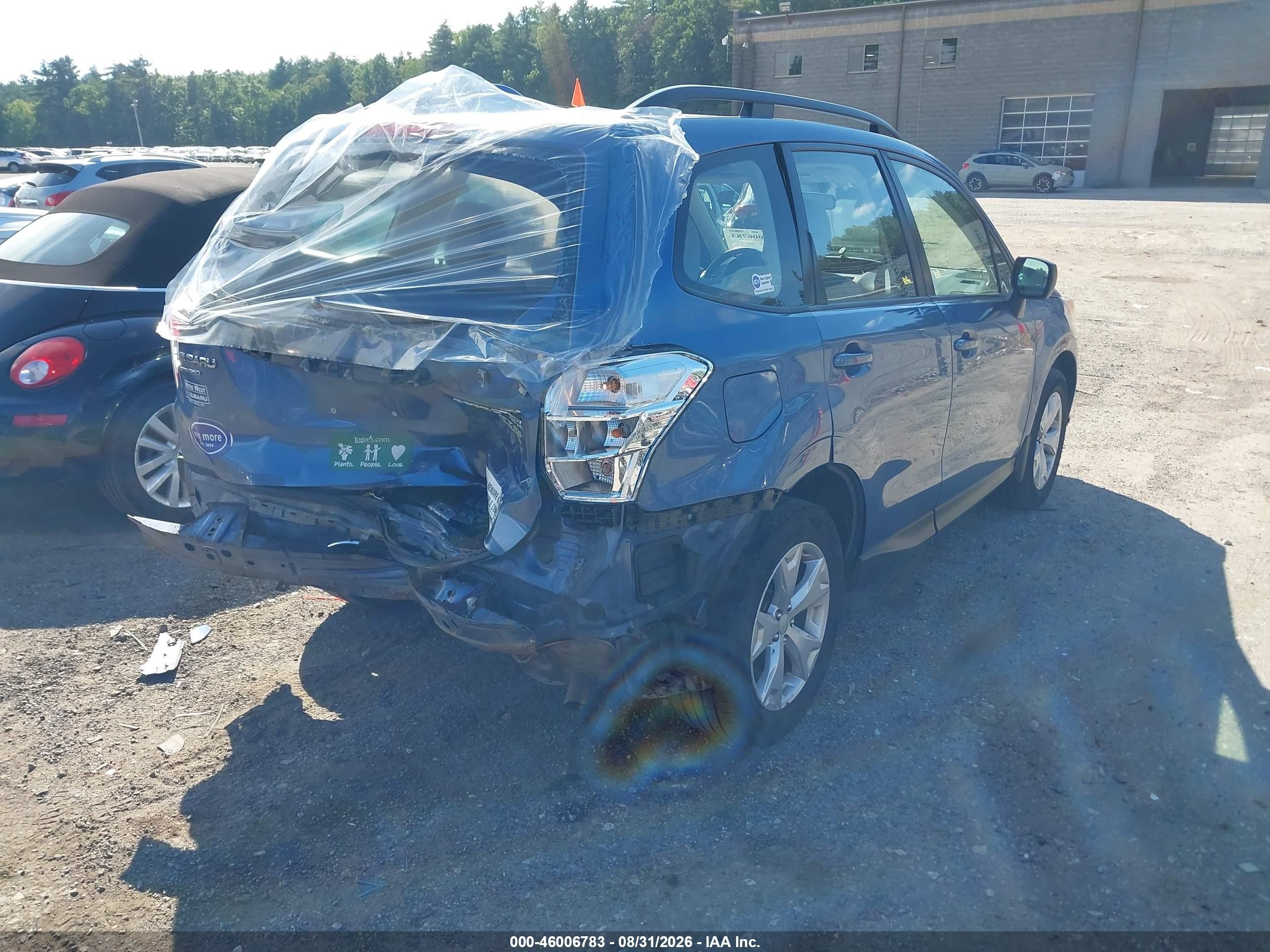 2016 Subaru Forester 2.5i Blue vin: JF2SJABC4GH549457