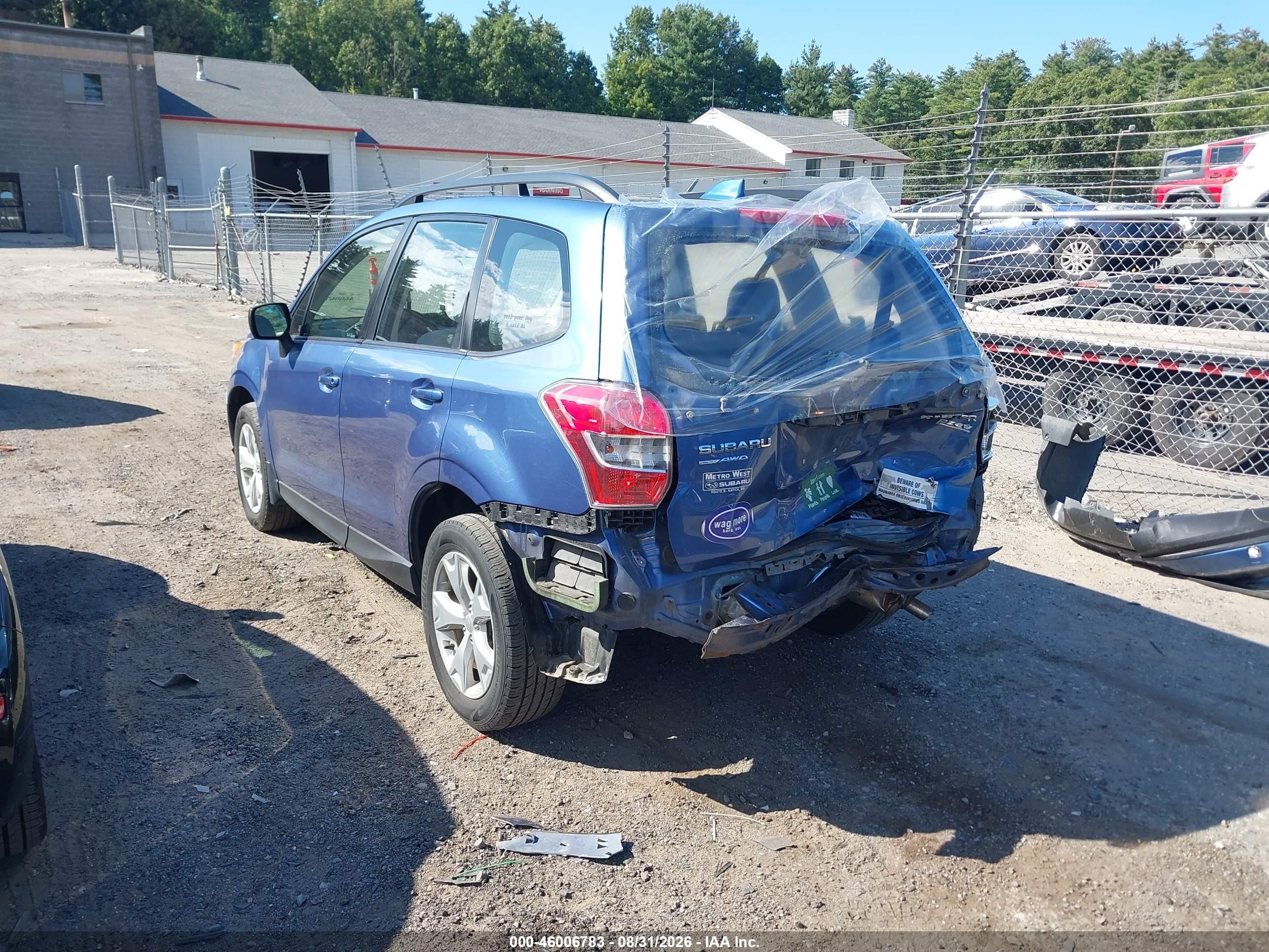 2016 Subaru Forester 2.5i Blue vin: JF2SJABC4GH549457