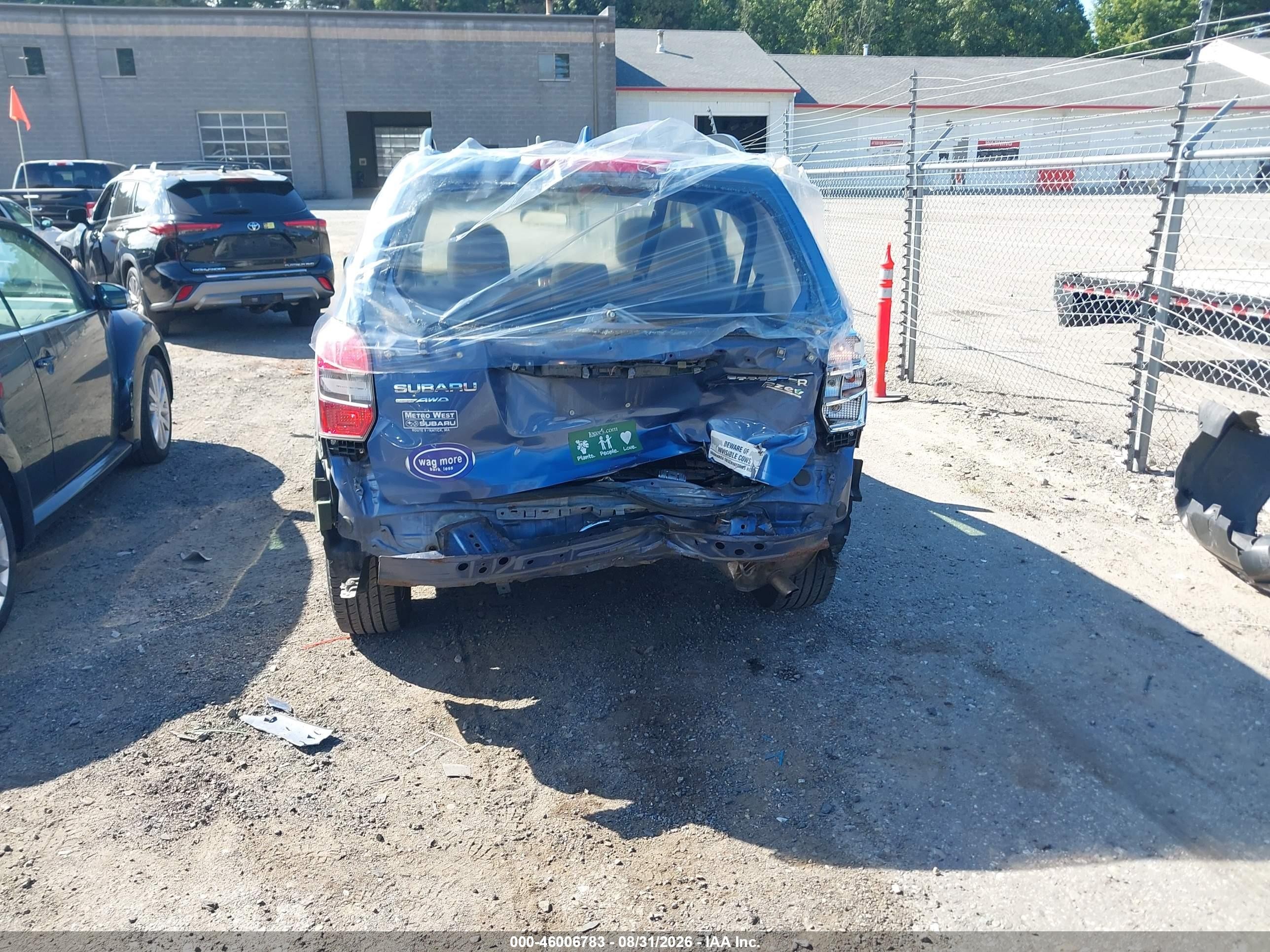 2016 Subaru Forester 2.5i Blue vin: JF2SJABC4GH549457