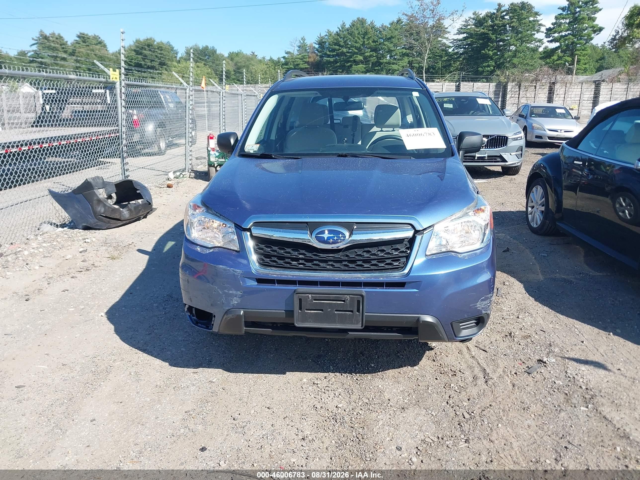 2016 Subaru Forester 2.5i Blue vin: JF2SJABC4GH549457