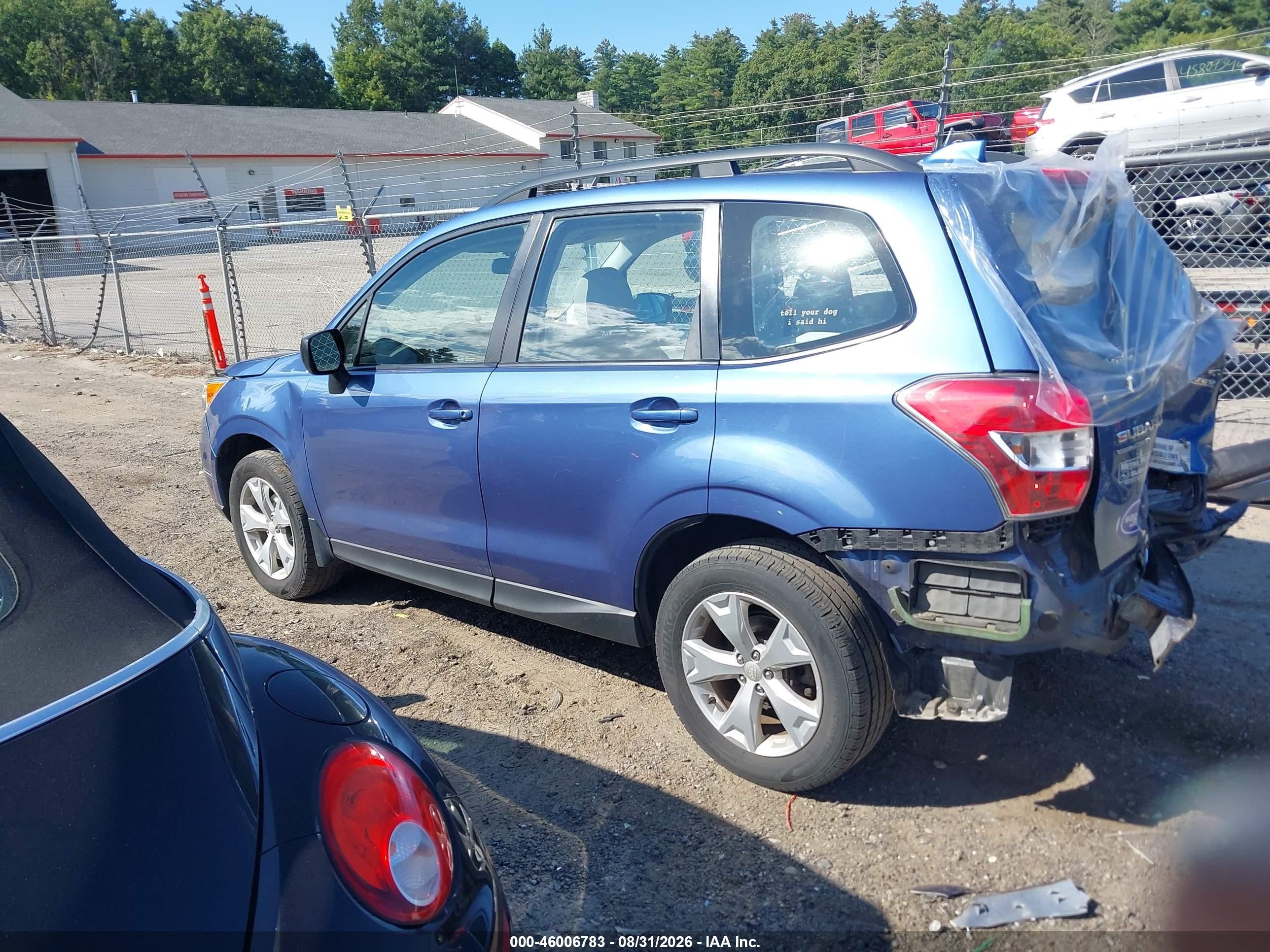 2016 Subaru Forester 2.5i Blue vin: JF2SJABC4GH549457