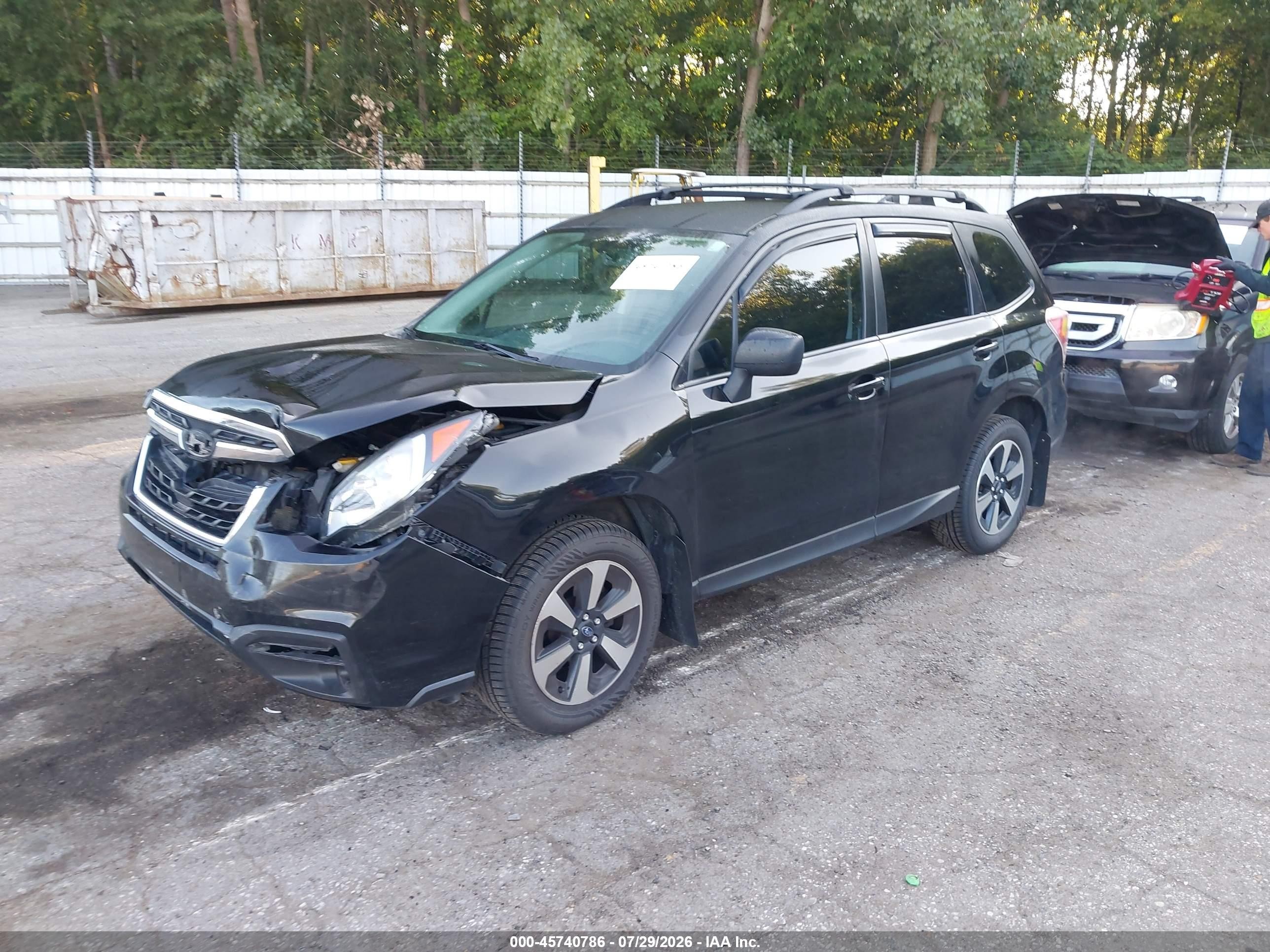 2018 Subaru Forester 2.5i Black vin: JF2SJABC4JH535887