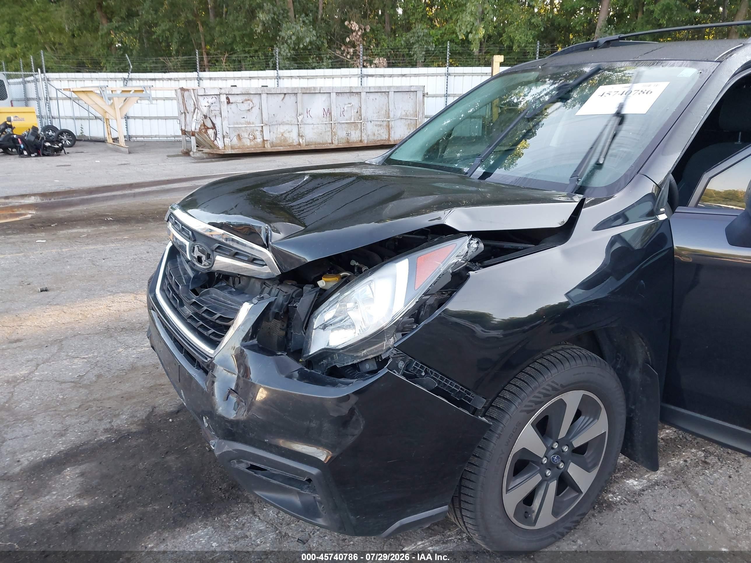 2018 Subaru Forester 2.5i Black vin: JF2SJABC4JH535887