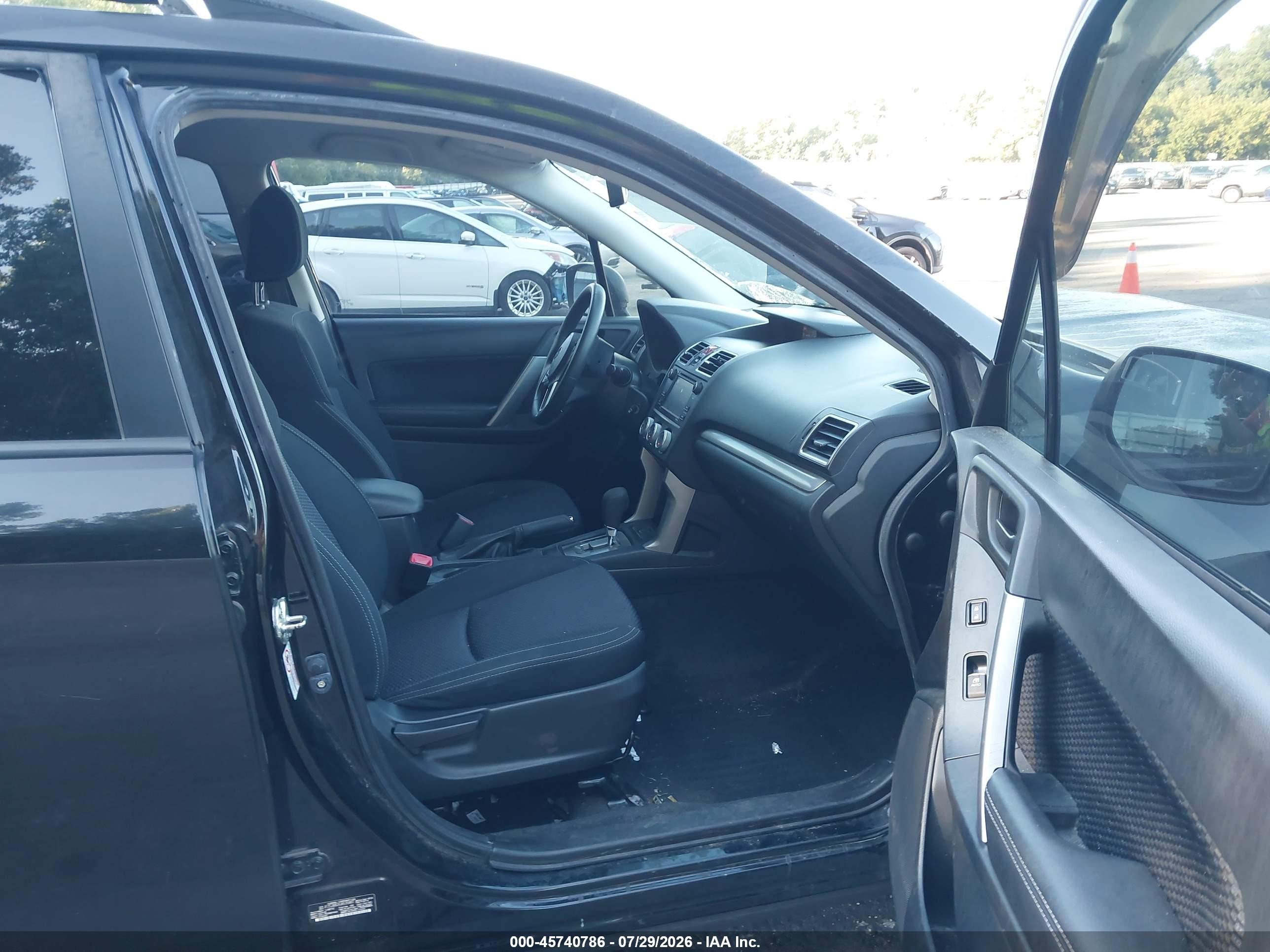 2018 Subaru Forester 2.5i Black vin: JF2SJABC4JH535887